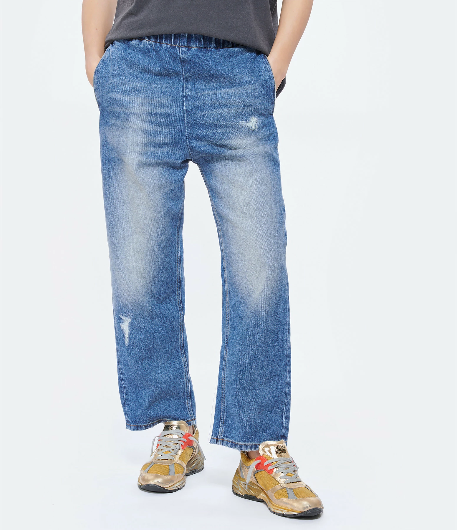 MM6 Maison Margiela Pantalon Denim Coton Bleu – Image 4