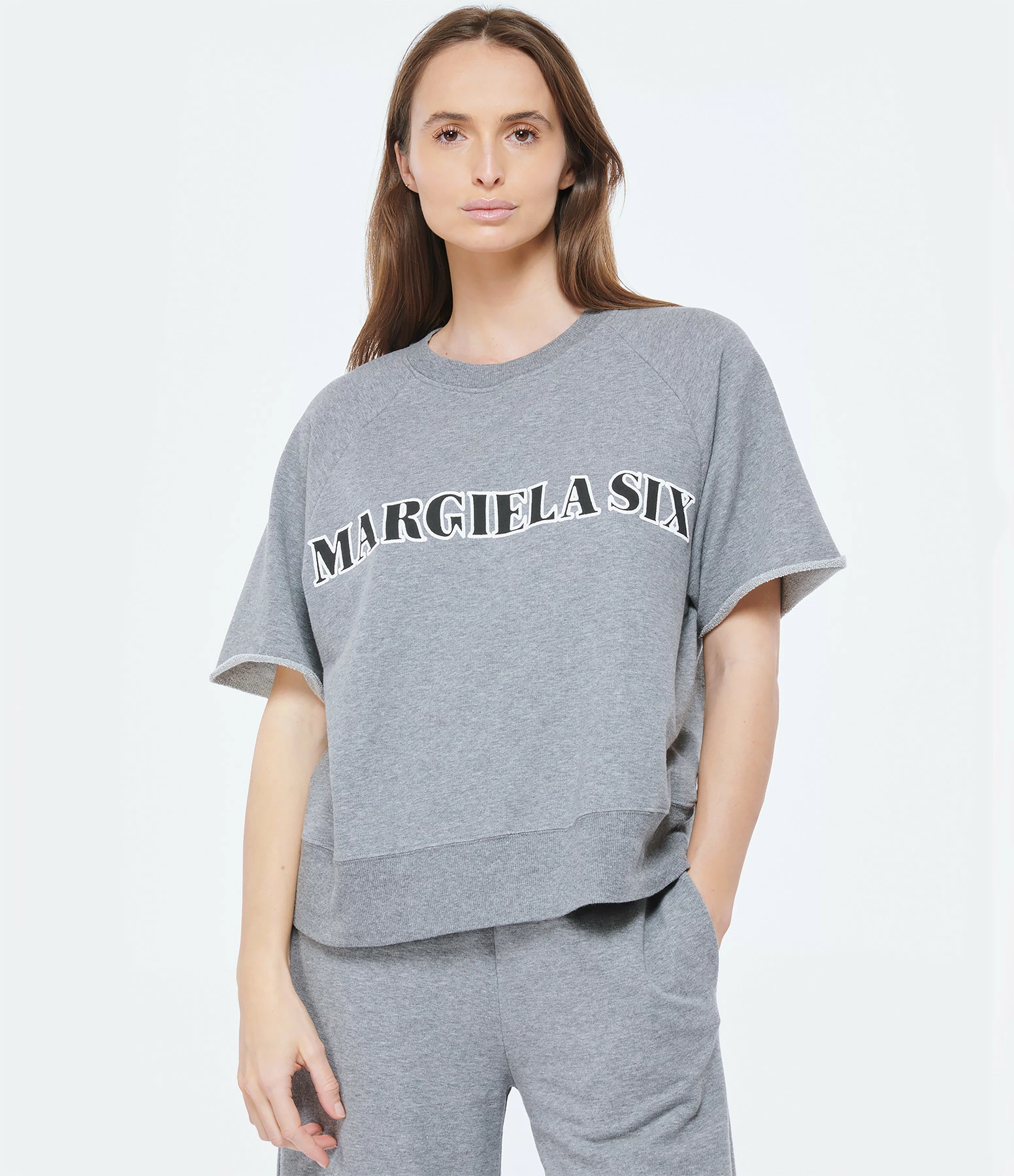 MM6 Maison Margiela Tee-shirt Coton Gris Foncé – Image 3
