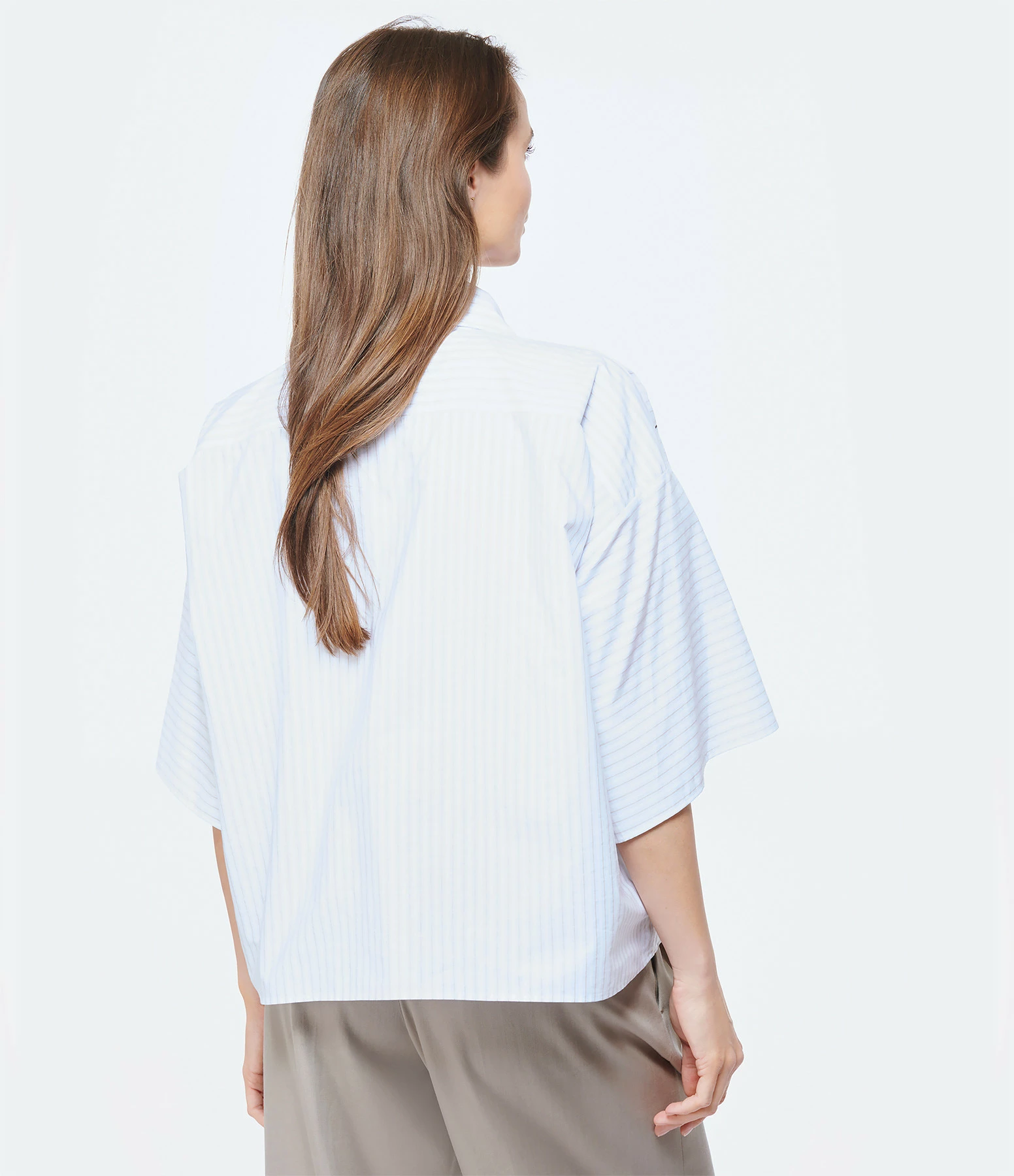 MM6 Maison Margiela Chemise Coton Bleu Ciel – Image 4