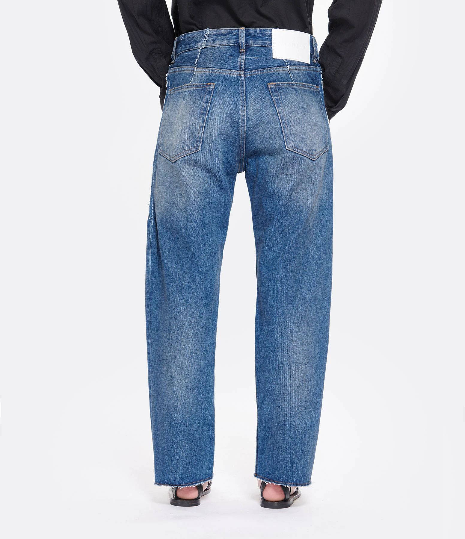 MM6 Maison Margiela Pantalon Denim Coton Bleu Moyen – Image 5