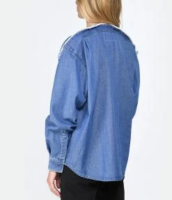 MM6 Maison Margiela Chemise Denim Coton Bleu 11 MM6 Maison Margiela Chemise Denim Coton Bleu -Boutique de vente ZIMMERMANN mm6s5 look20230215 117