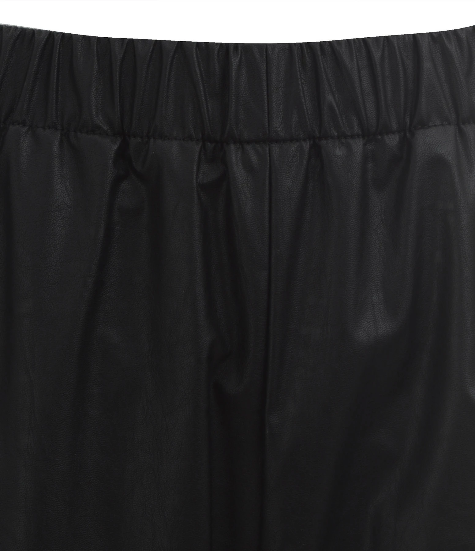 MM6 Maison Margiela Pantalon Droit Simili Cuir Noir – Image 2