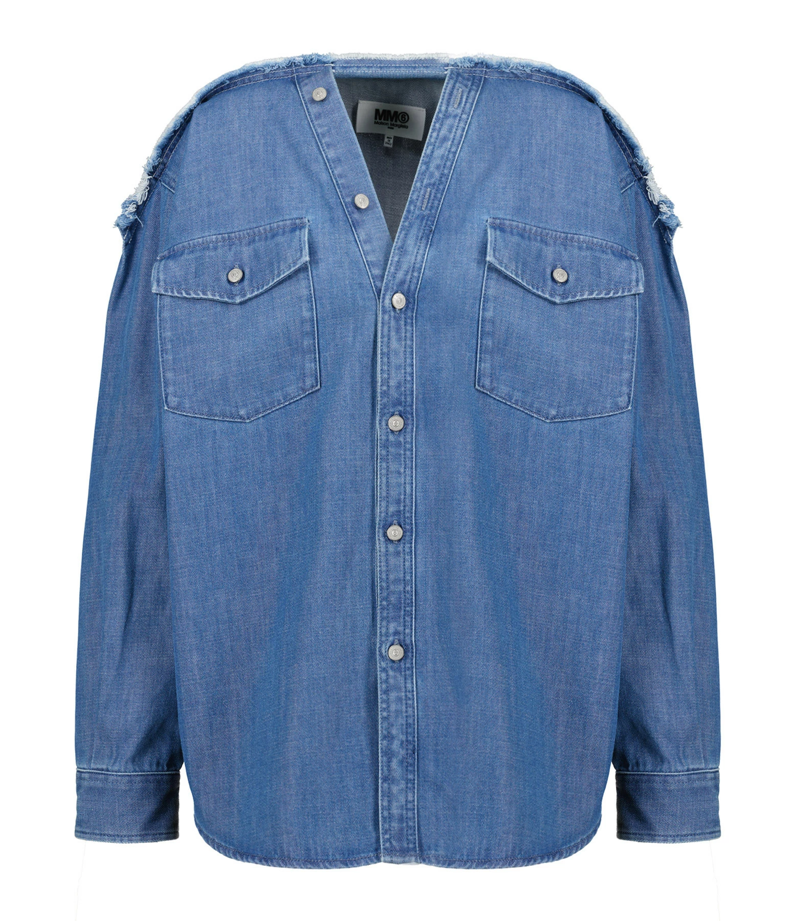 MM6 Maison Margiela Chemise Denim Coton Bleu 3 MM6 Maison Margiela Chemise Denim Coton Bleu