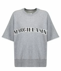 MM6 Maison Margiela Tee-shirt Coton Gris Foncé