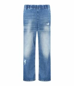 MM6 Maison Margiela Pantalon Denim Coton Bleu