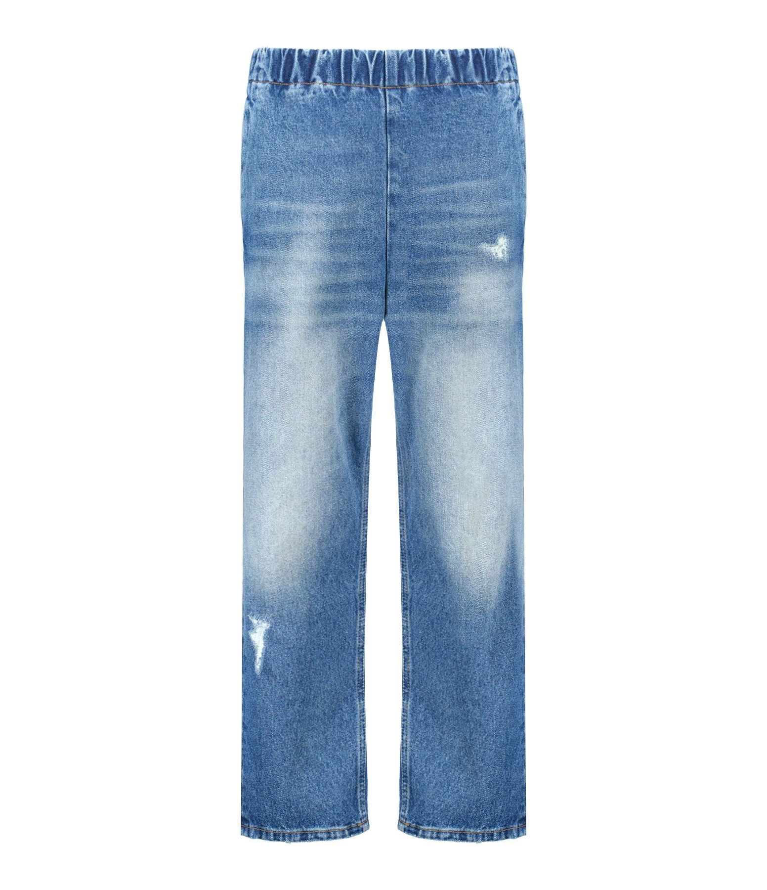 MM6 Maison Margiela Pantalon Denim Coton Bleu