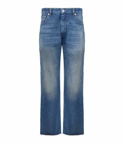 MM6 Maison Margiela Pantalon Denim Coton Bleu Moyen