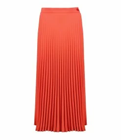 MM6 Maison Margiela Jupe Midi Orange