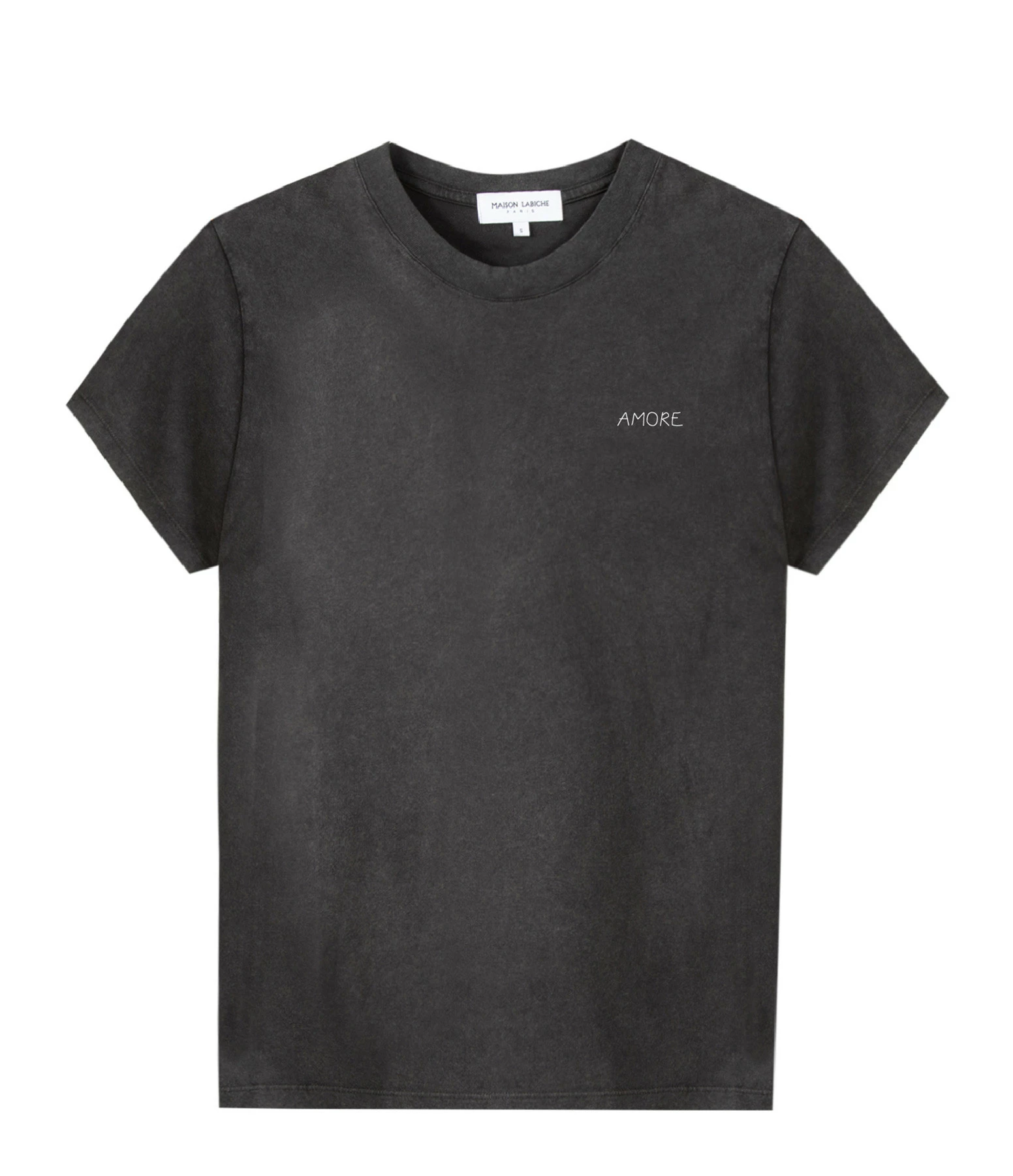 Maison Labiche Tee-shirt Popincourt Amour Coton Biologique Gris