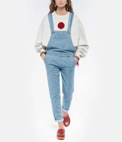 Modetrotter Salopette Romane Coton Bleu Denim -Boutique de vente ZIMMERMANN modet look20210811 74 1