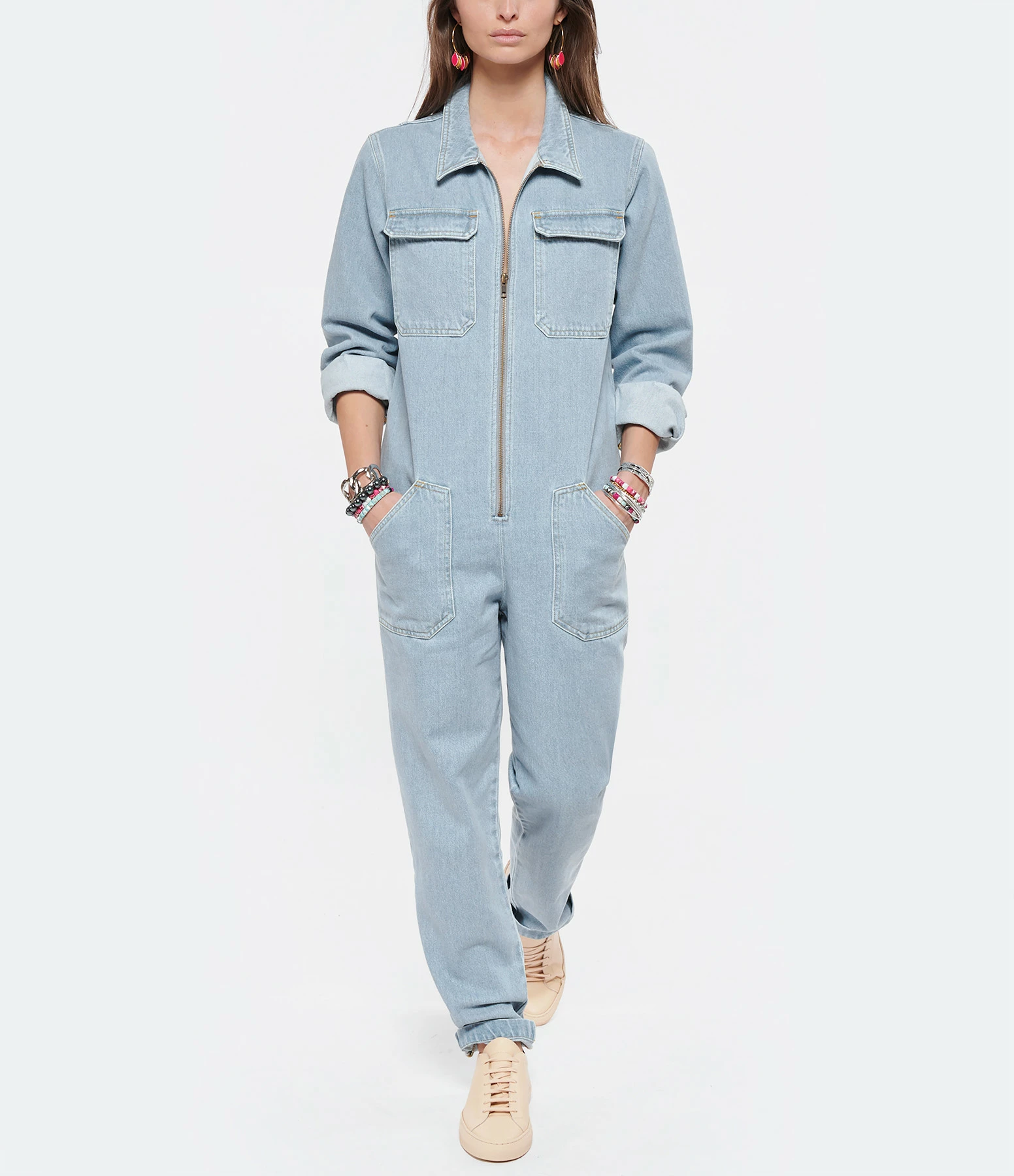 Modetrotter Combinaison Brunet Mansel Denim Épais Bleu Clair – Image 3