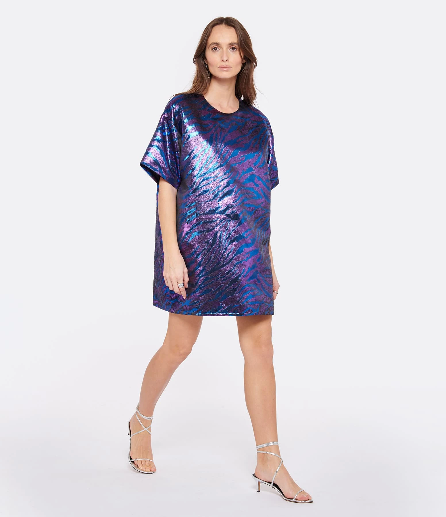 Modetrotter Robe Oscar Seya Zèbre Violet – Image 3
