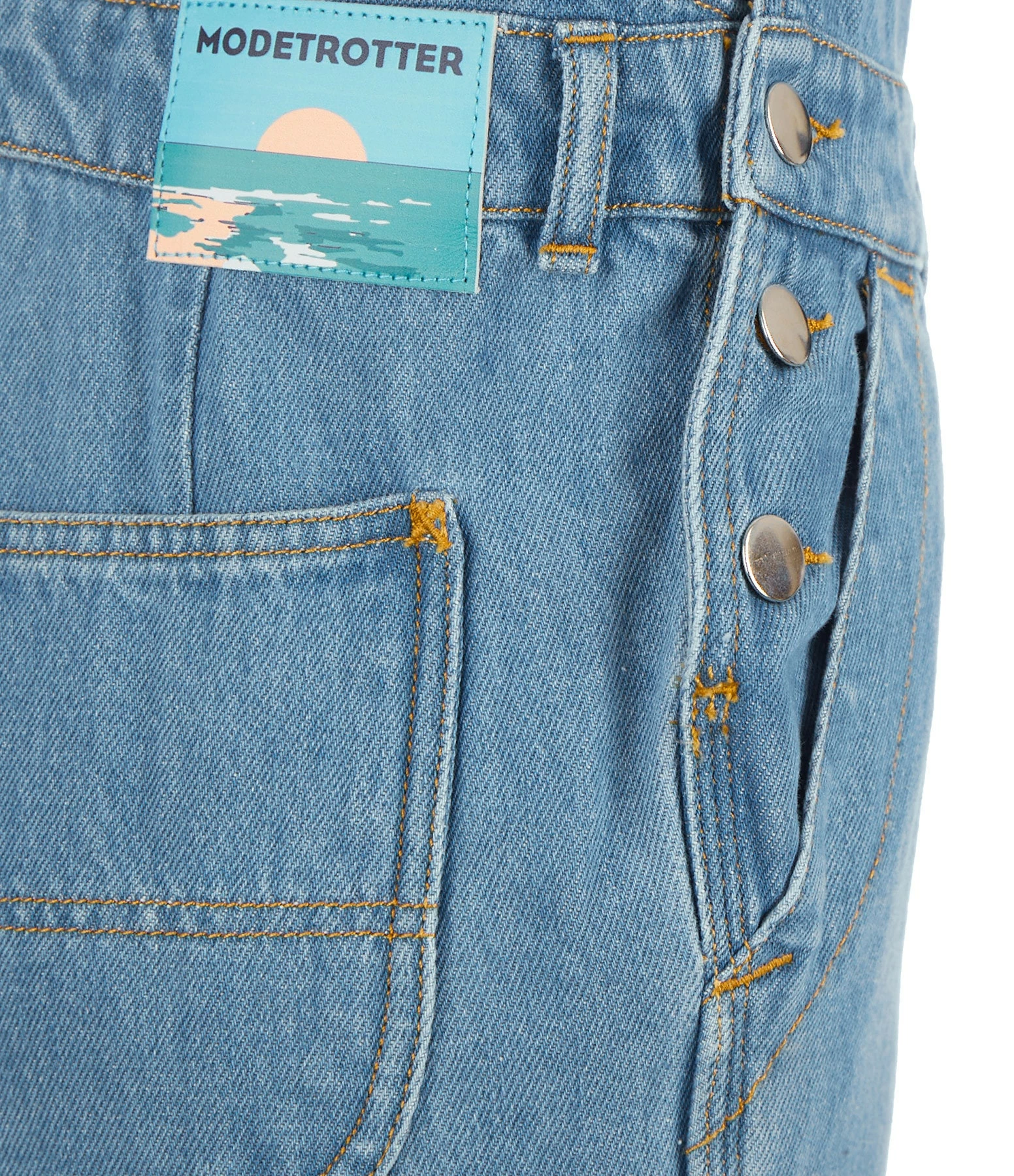 Modetrotter Salopette Romane Coton Bleu Denim – Image 2