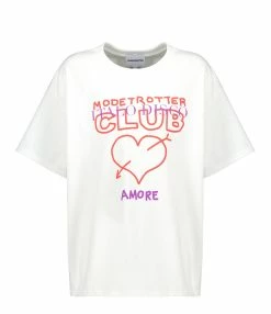 Modetrotter Tee-shirt Neo Soorts Seri Coton Blanc