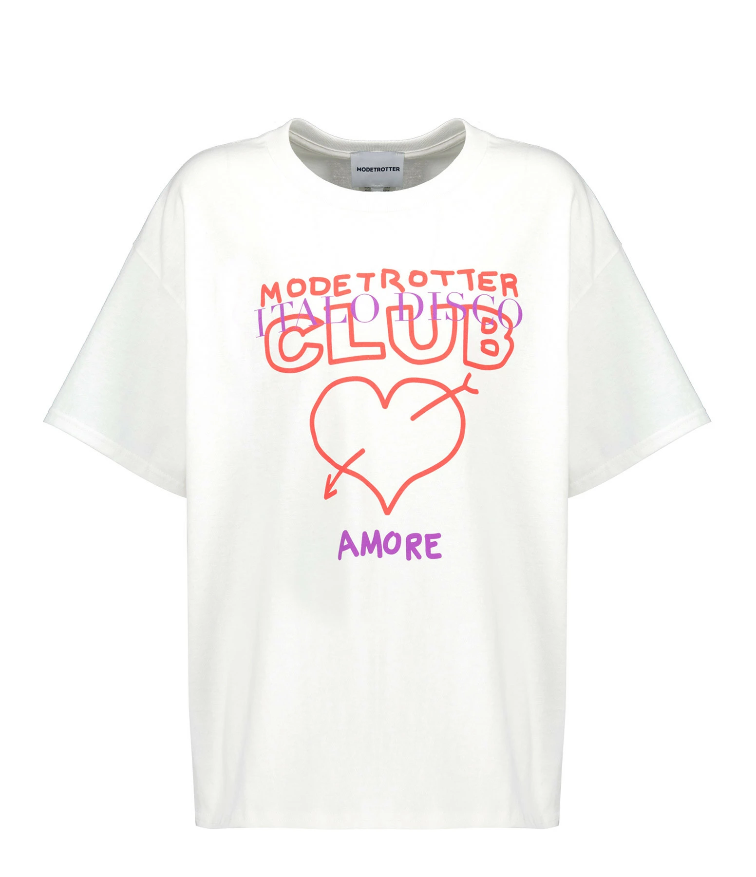 Modetrotter Tee-shirt Neo Soorts Seri Coton Blanc