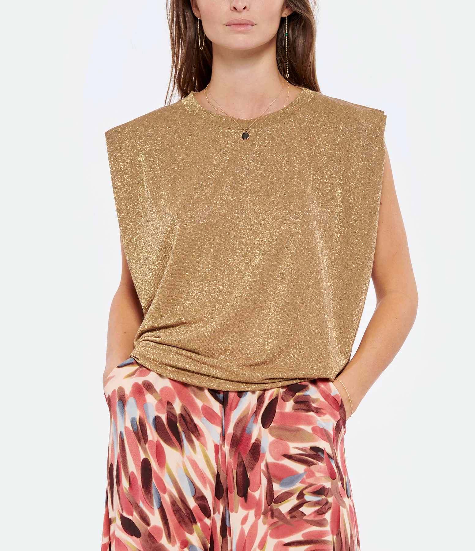 Momoni Tee-shirt Enna Doré – Image 3