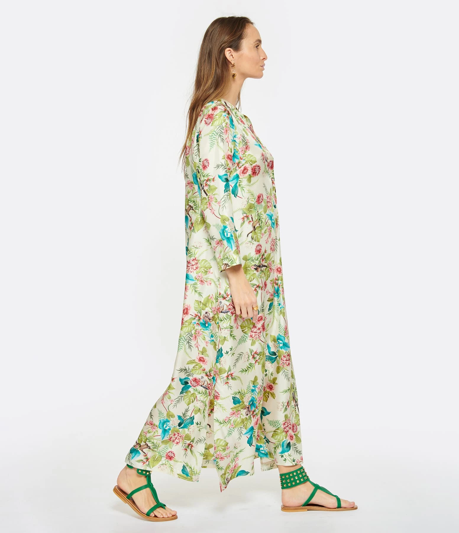 Momoni Robe Janie Soie Fleur – Image 3