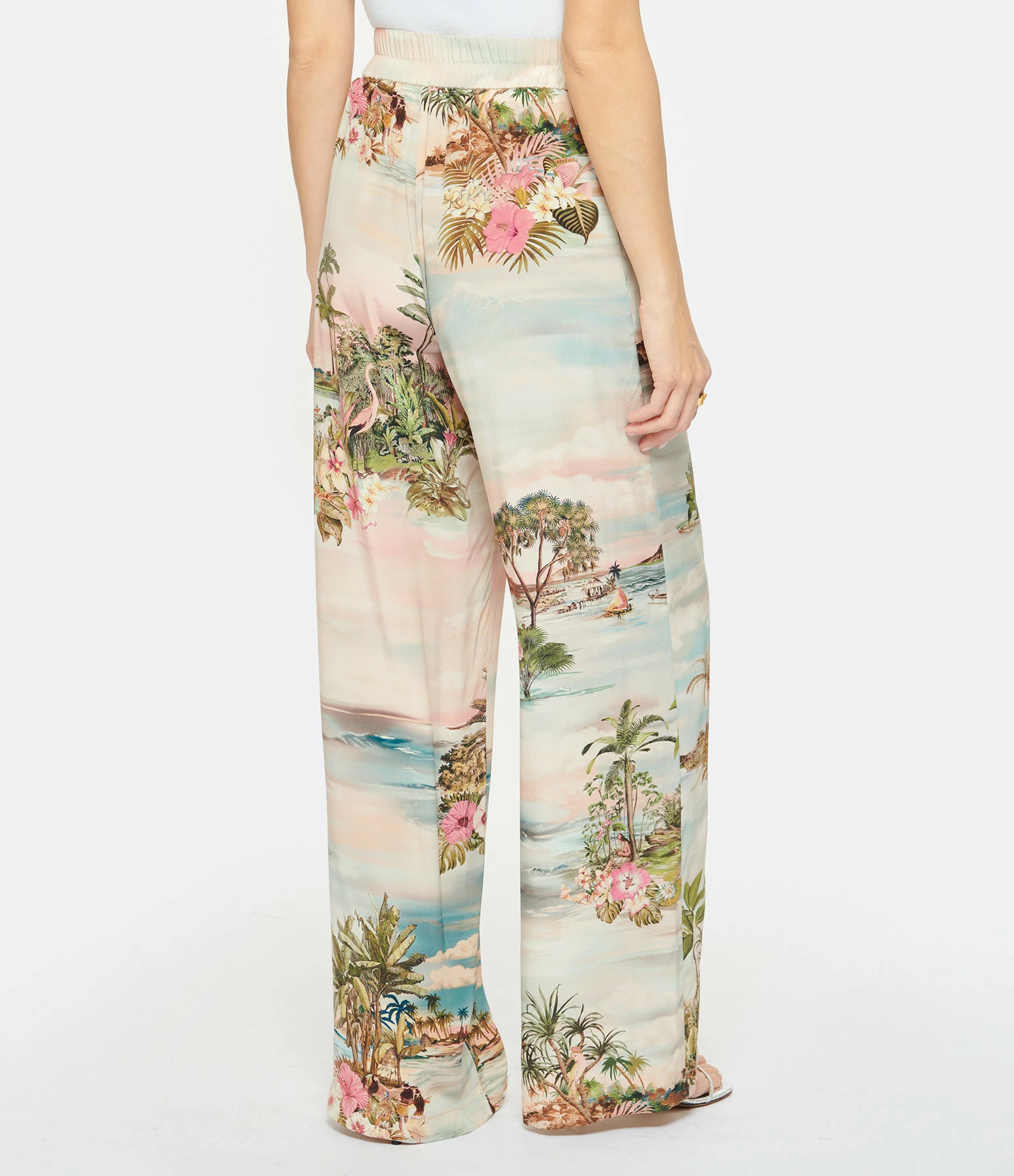 Momoni Pantalon Baccarat Soie Rose – Image 5