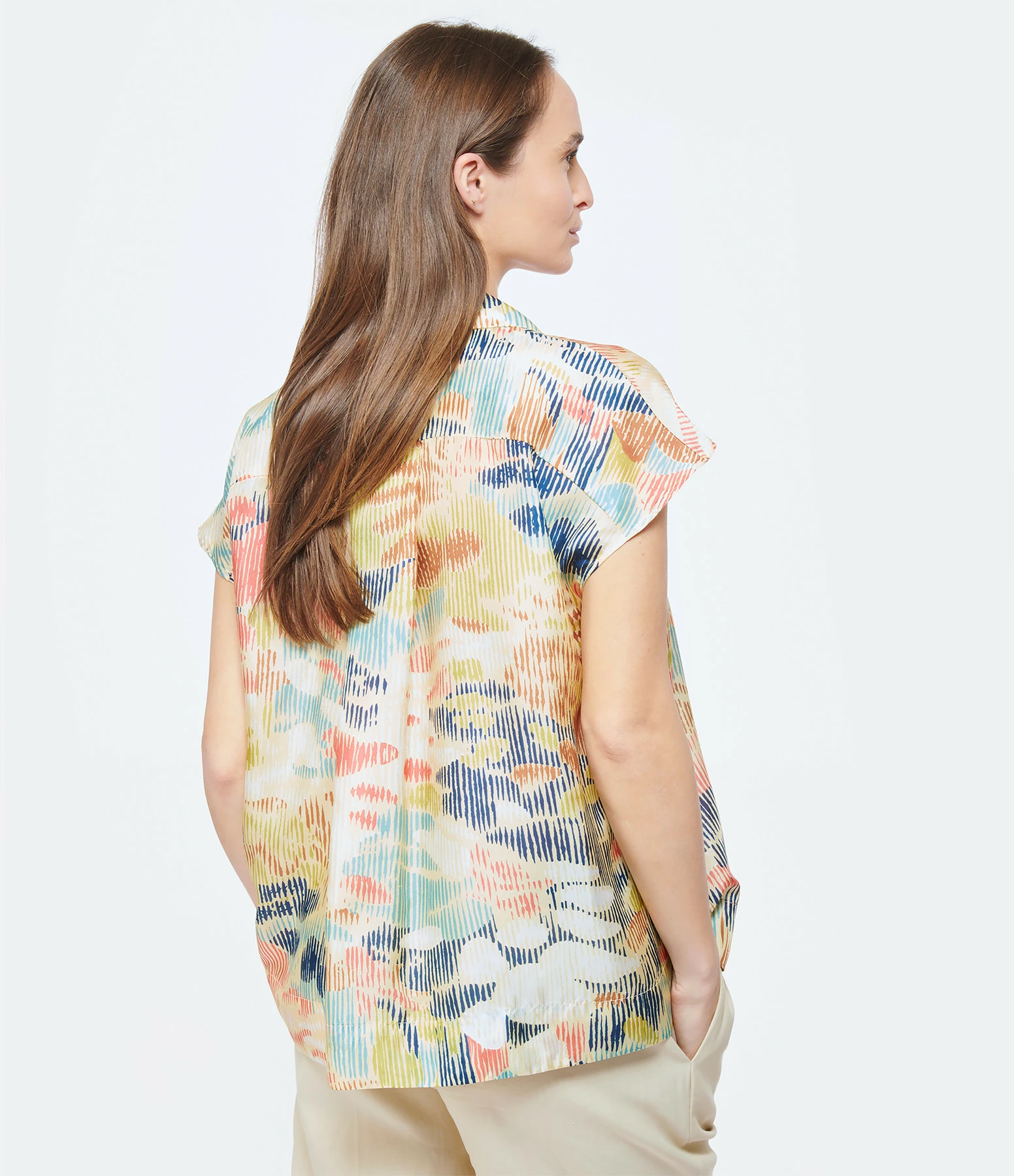 Momoni Chemise Agnes Soie Multicolore – Image 4