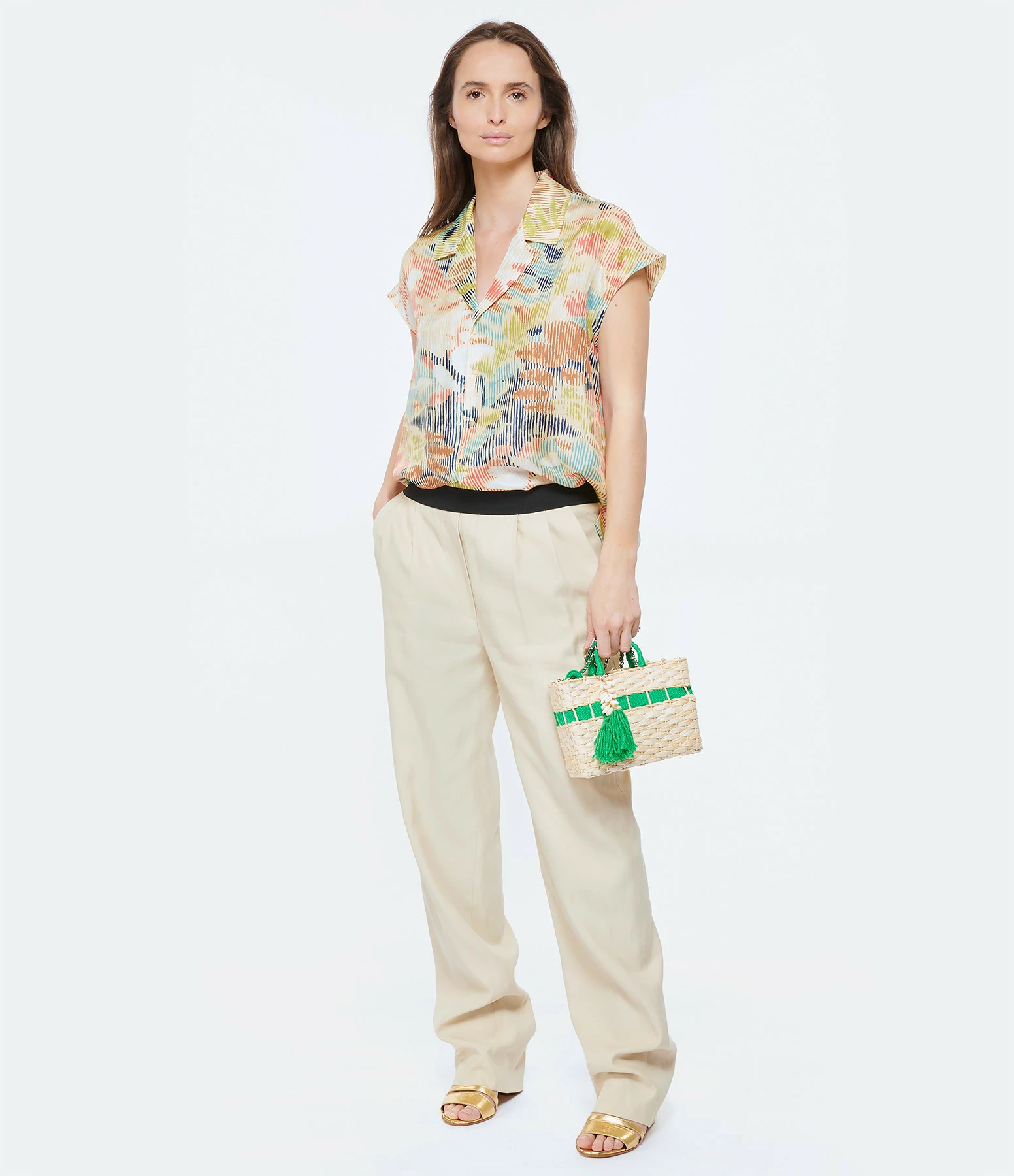 Momoni Chemise Agnes Soie Multicolore – Image 5