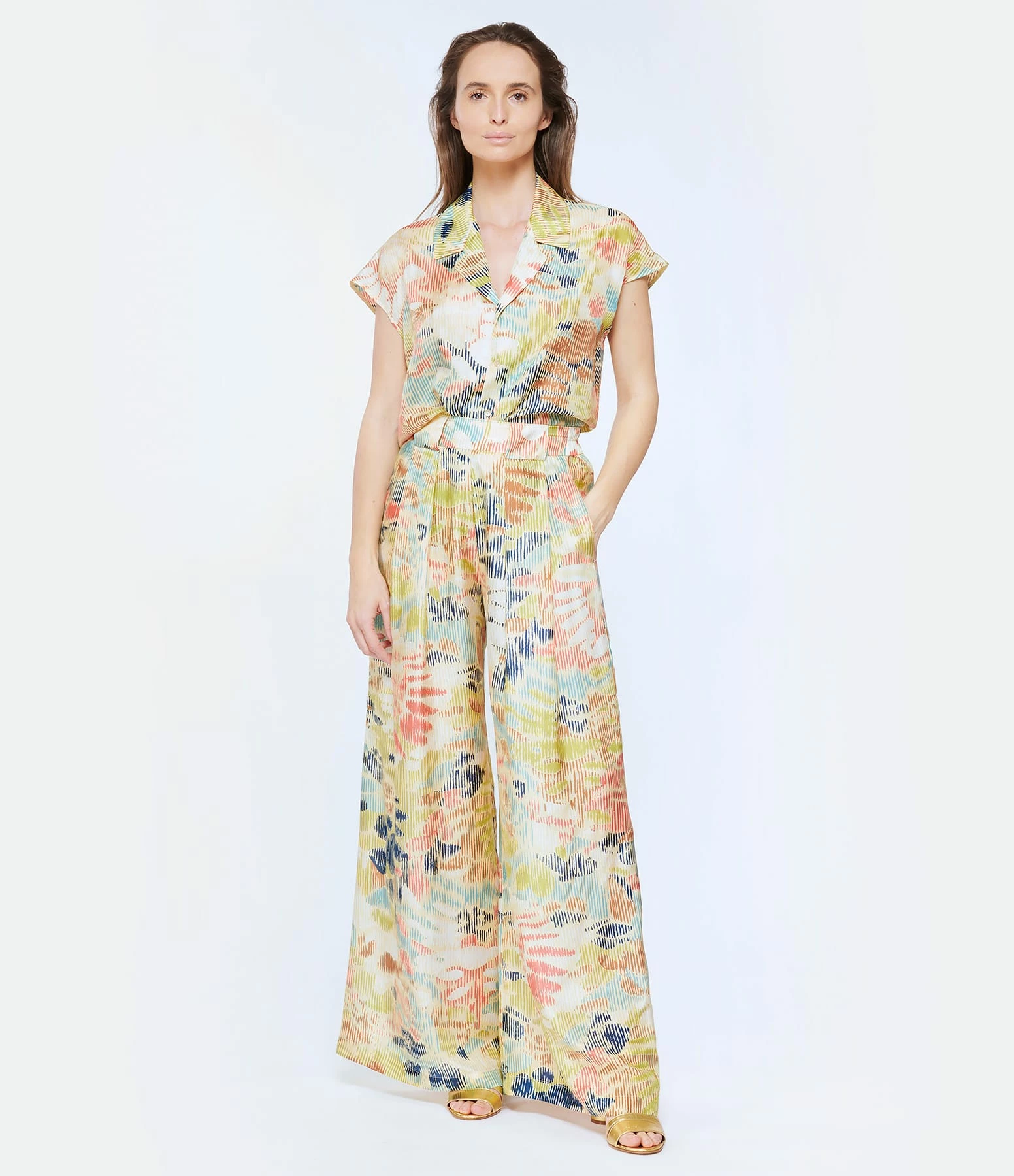 Momoni Chemise Agnes Soie Multicolore – Image 6