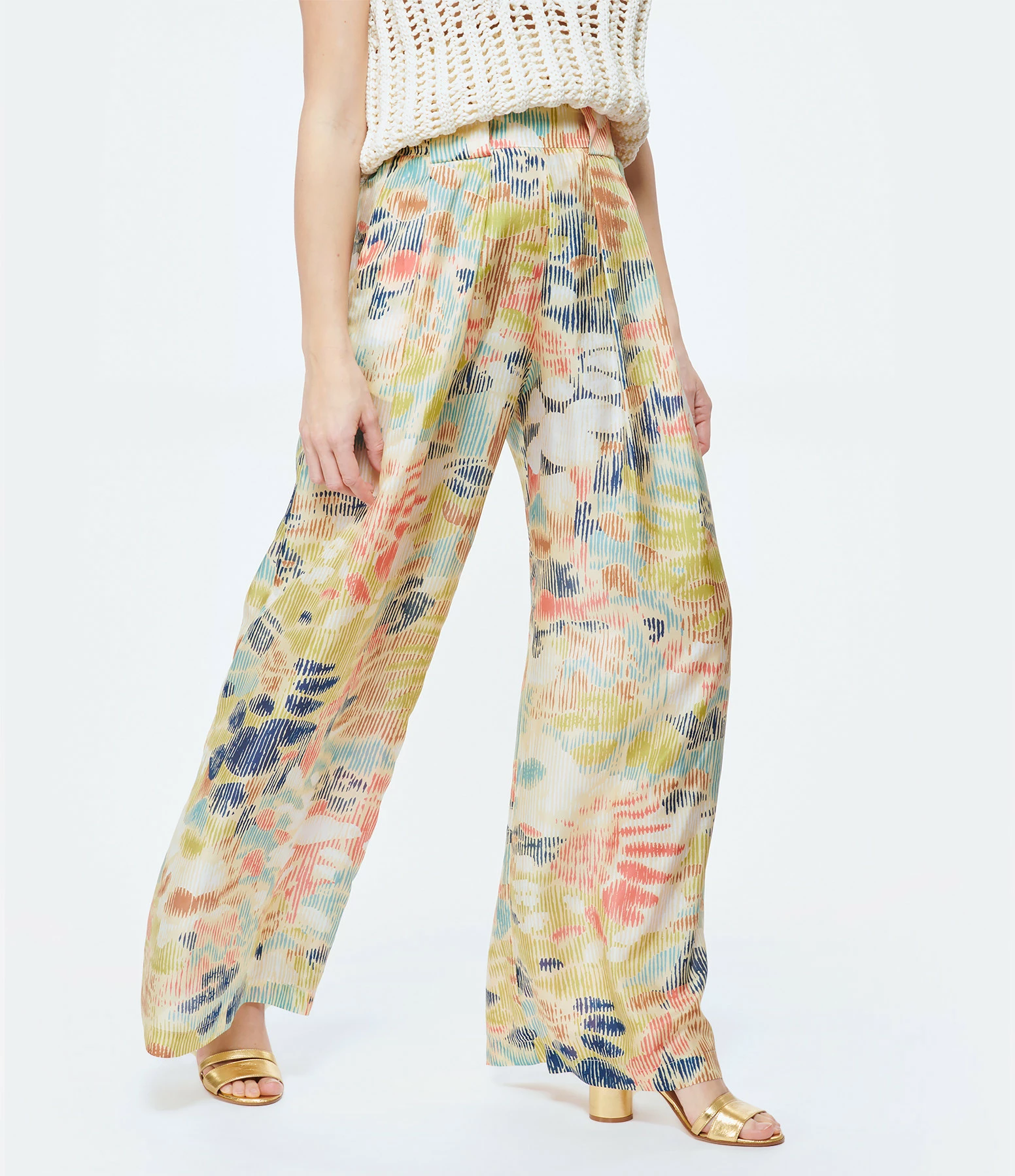 Momoni Pantalon Aspen Soie Multicolore 6 Momoni Pantalon Aspen Soie Multicolore – Image 4