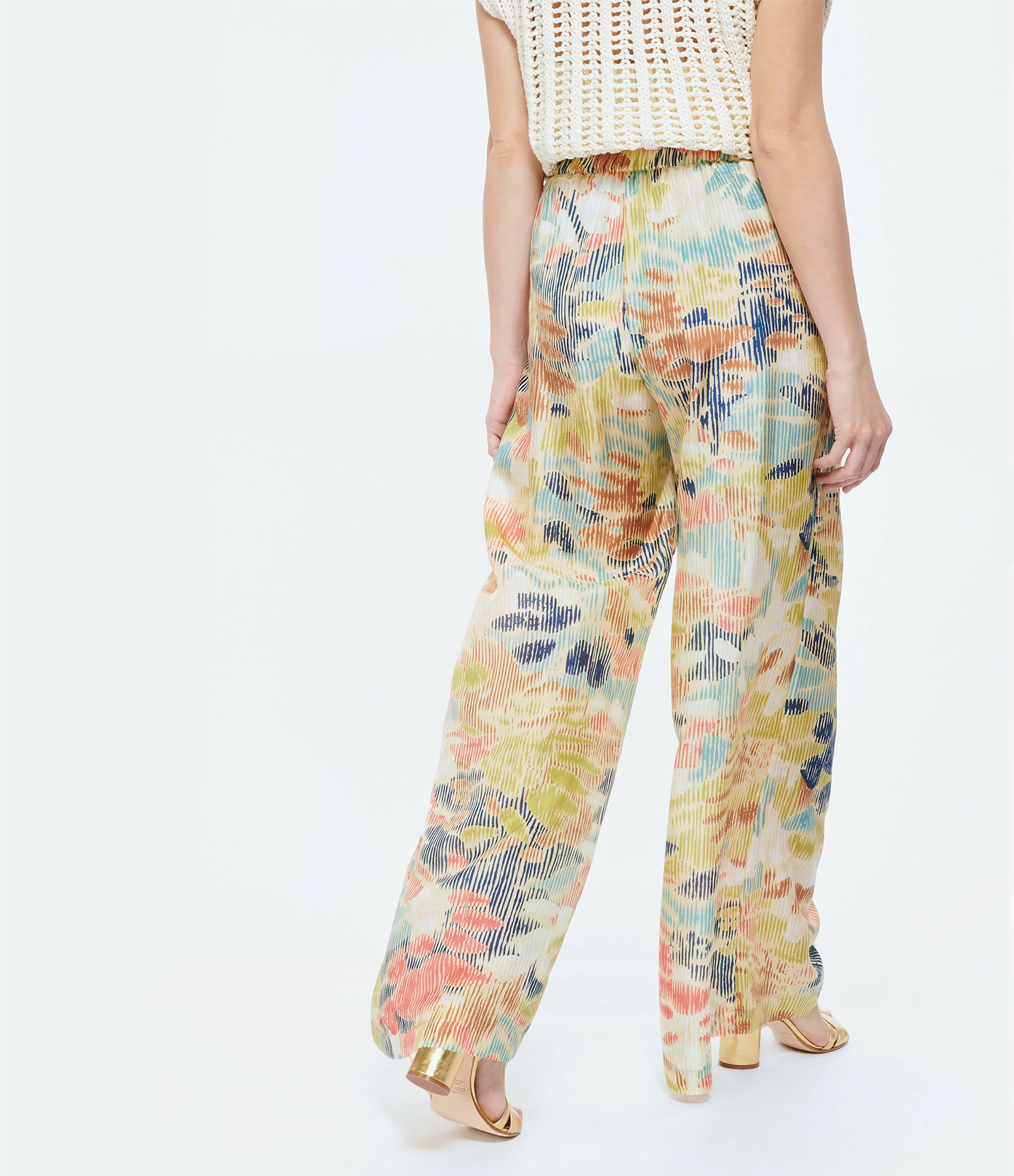 Momoni Pantalon Aspen Soie Multicolore 7 Momoni Pantalon Aspen Soie Multicolore – Image 5