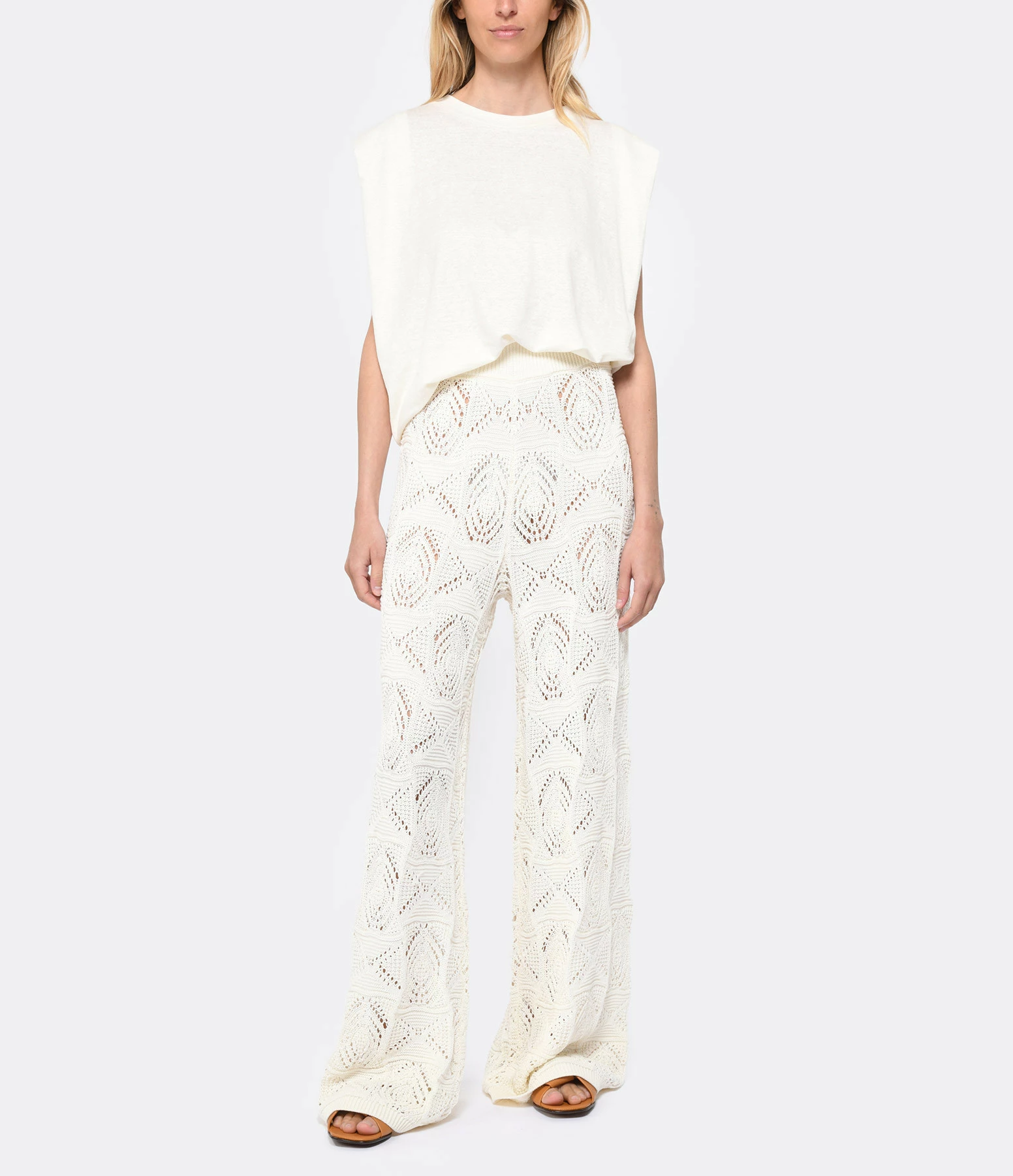 Momoni Tee-shirt Enna Lin Blanc 5 Momoni Tee-shirt Enna Lin Blanc – Image 3