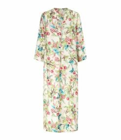 Momoni Robe Janie Soie Fleur