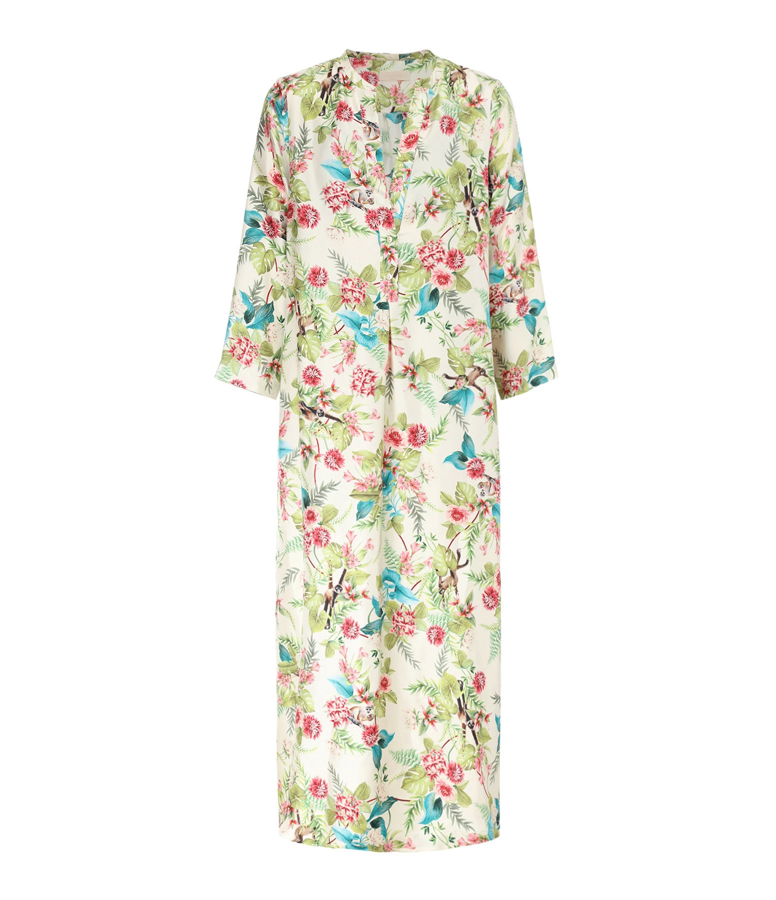 Momoni Robe Janie Soie Fleur