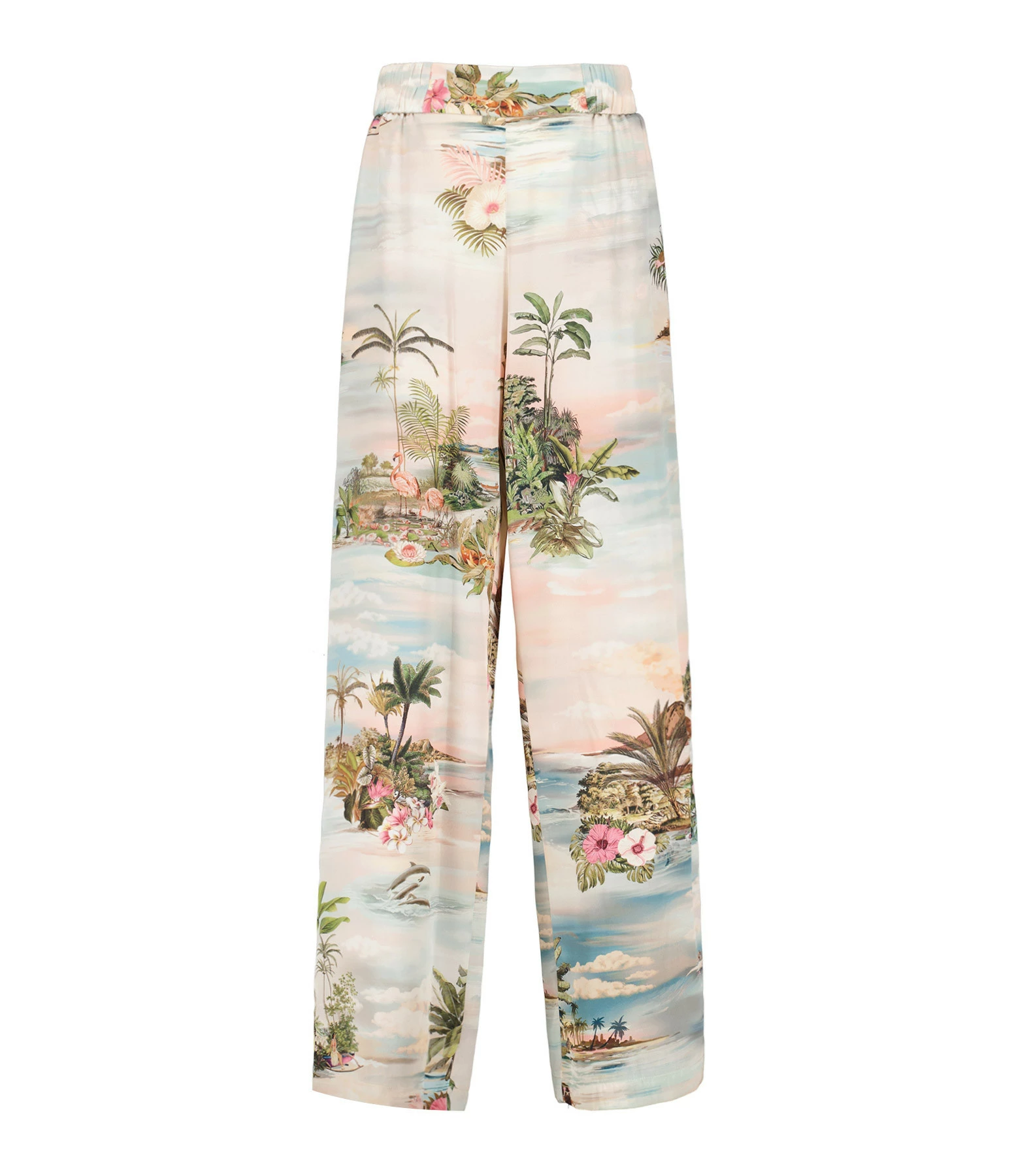 Momoni Pantalon Baccarat Soie Rose