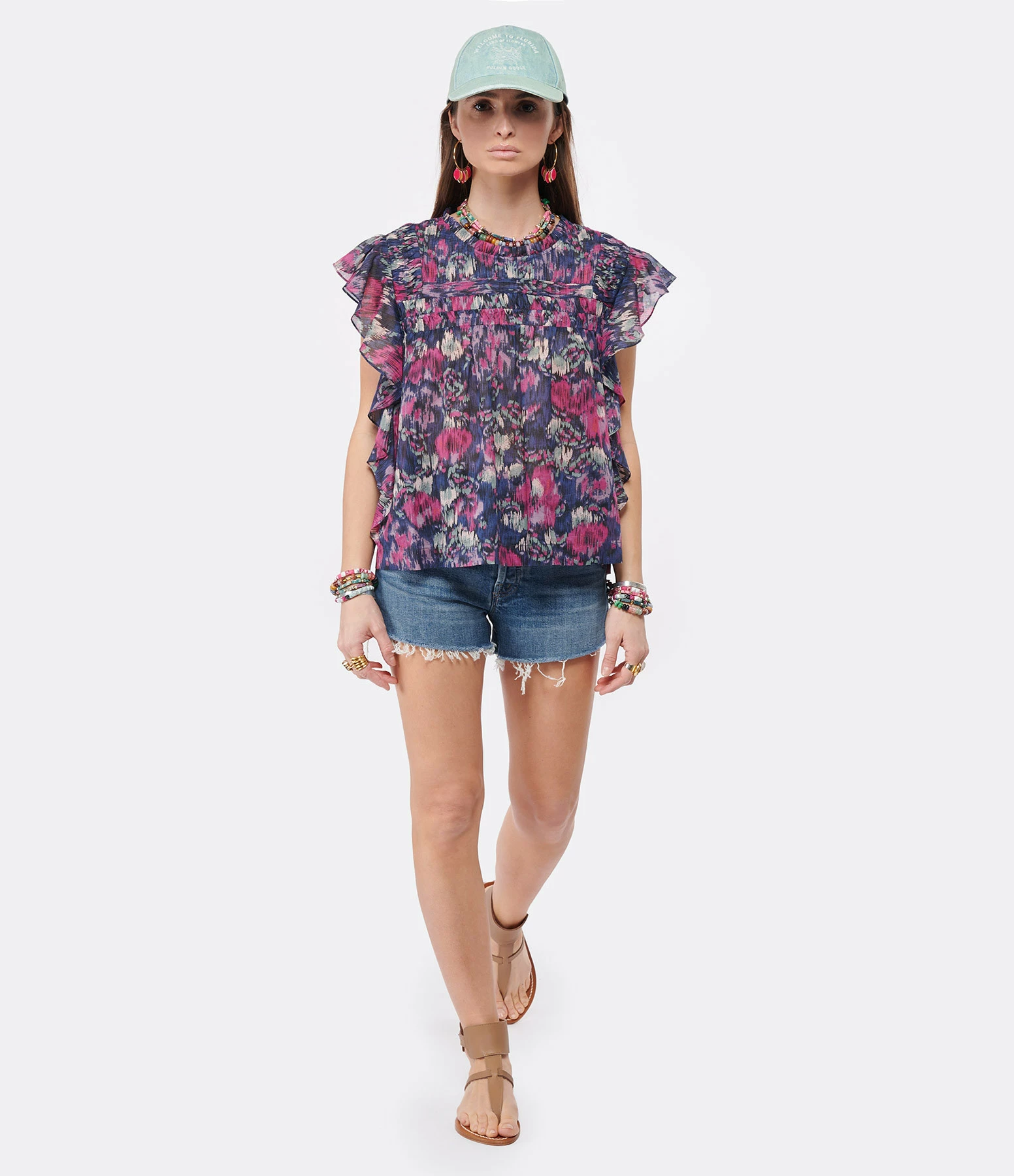 MOTHER Short The Tomcat Kick Fray Denim Playing With Scissor – Image 7