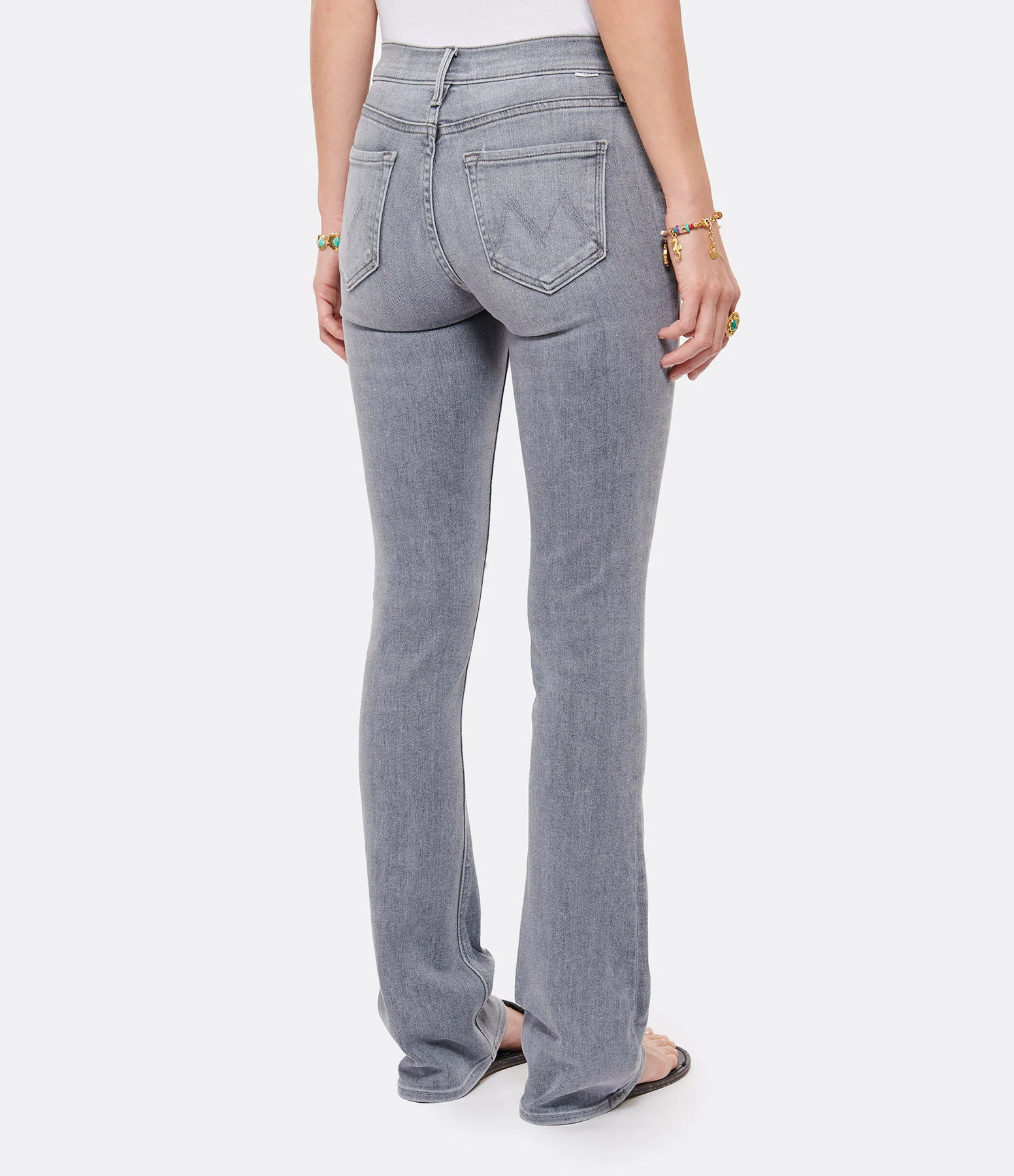 MOTHER Jean The Runaway Skinny Flare Denim Daytona Nights – Image 5