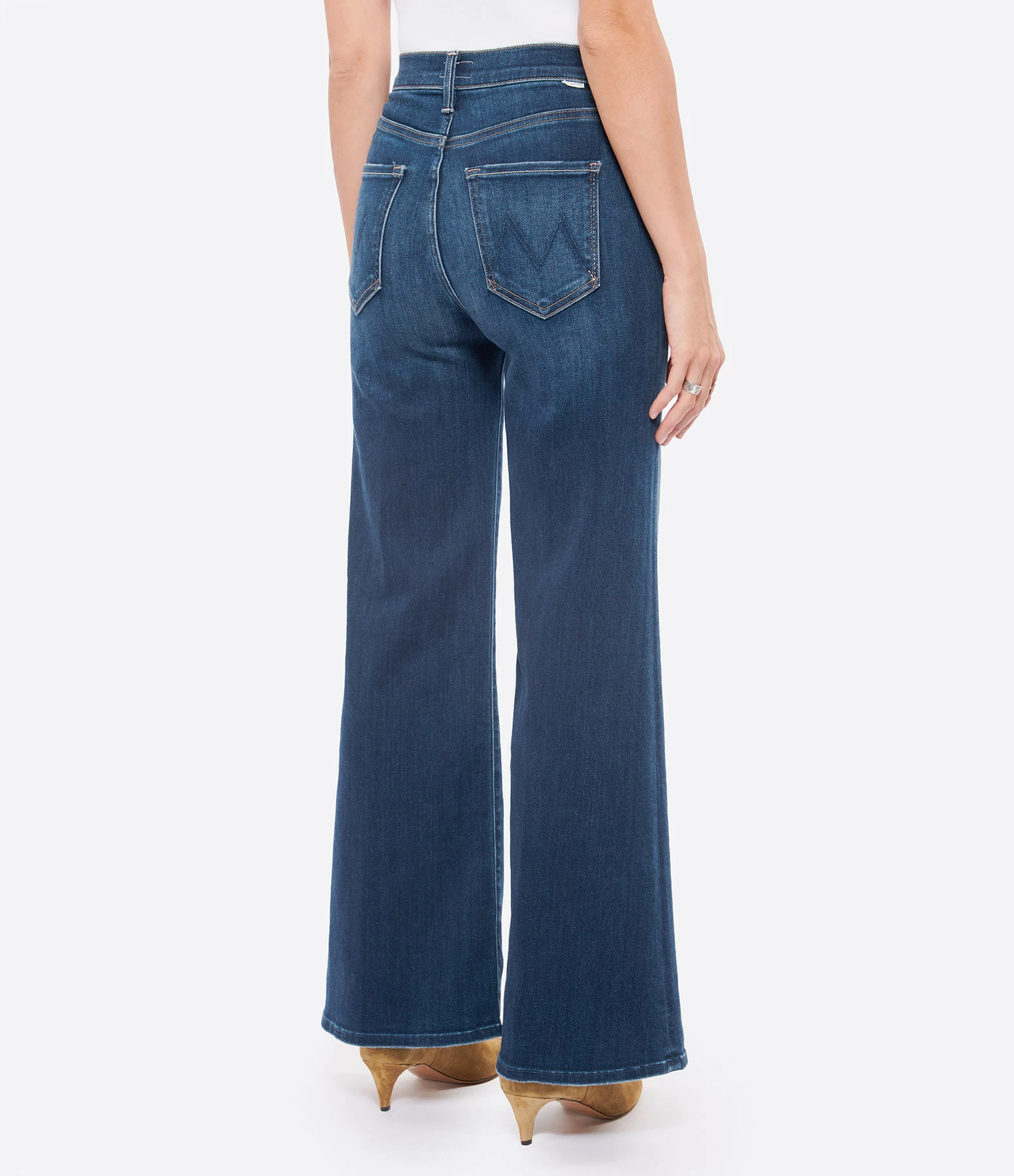 MOTHER Jean The Tomcat Roller Coton Sweet Lime – Image 5