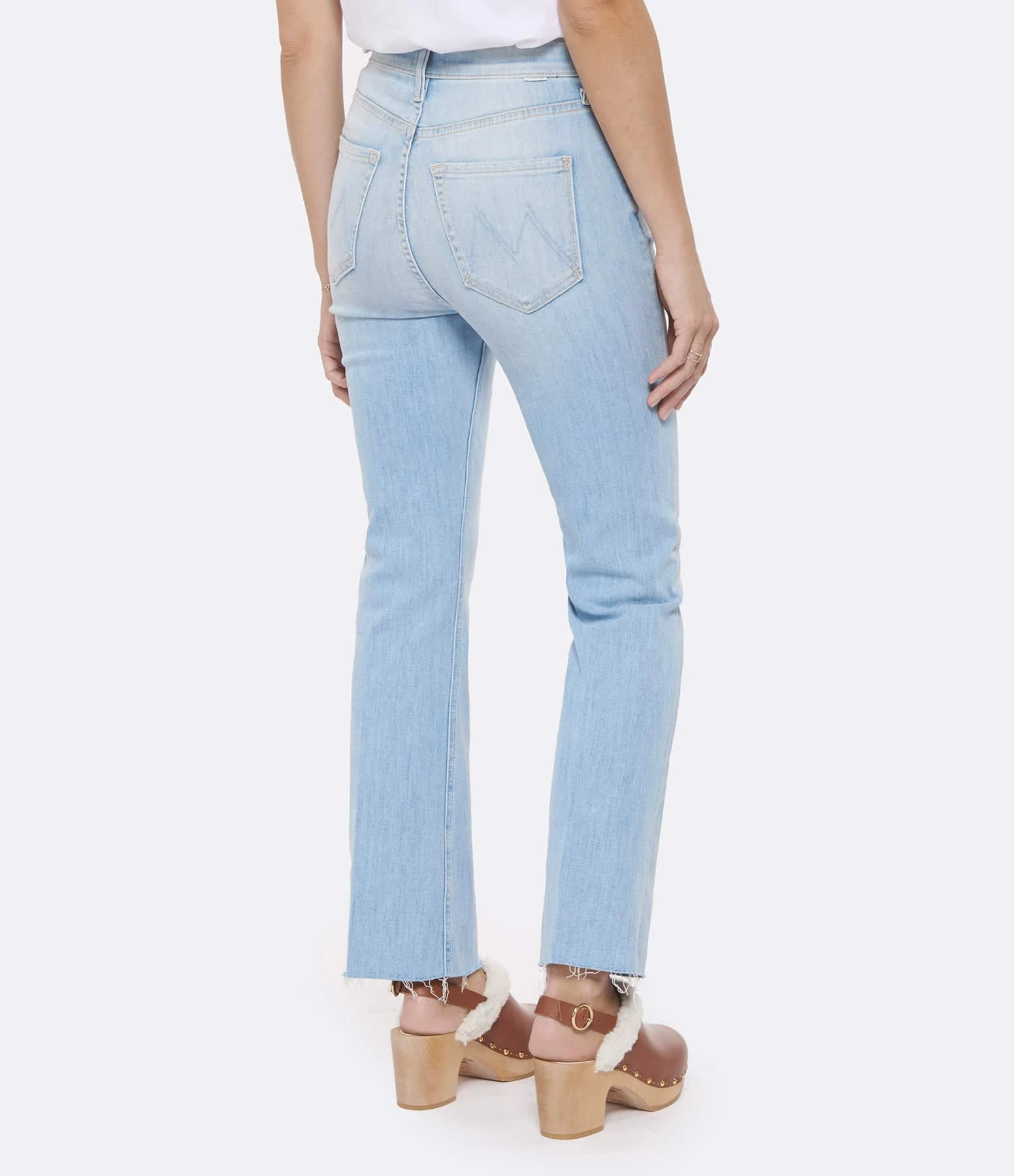 MOTHER Jean The Tripper Ankle Fray Coton Island Time – Image 5