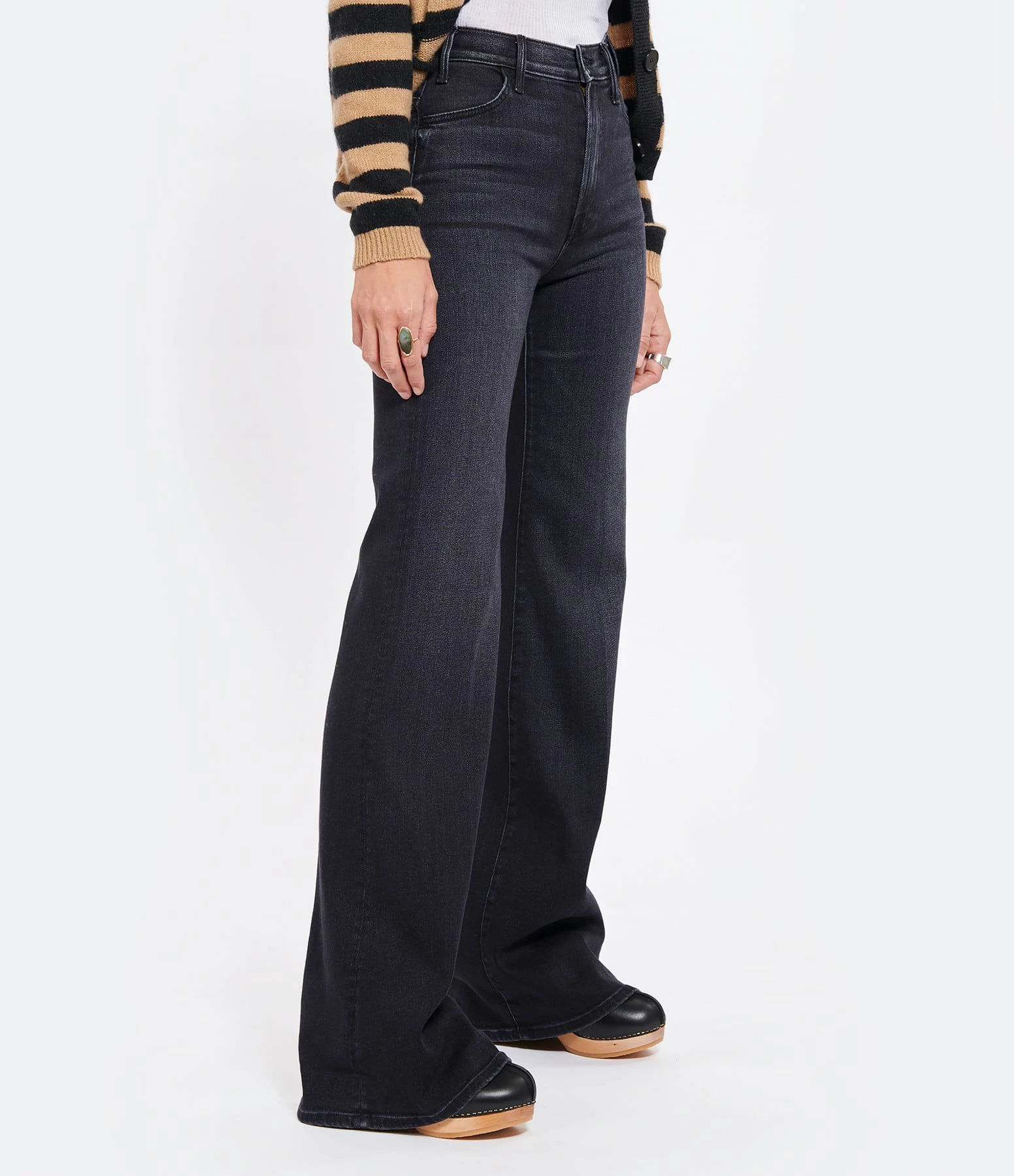 MOTHER Jean The Hustler Roller Heel Denim Deep End – Image 4