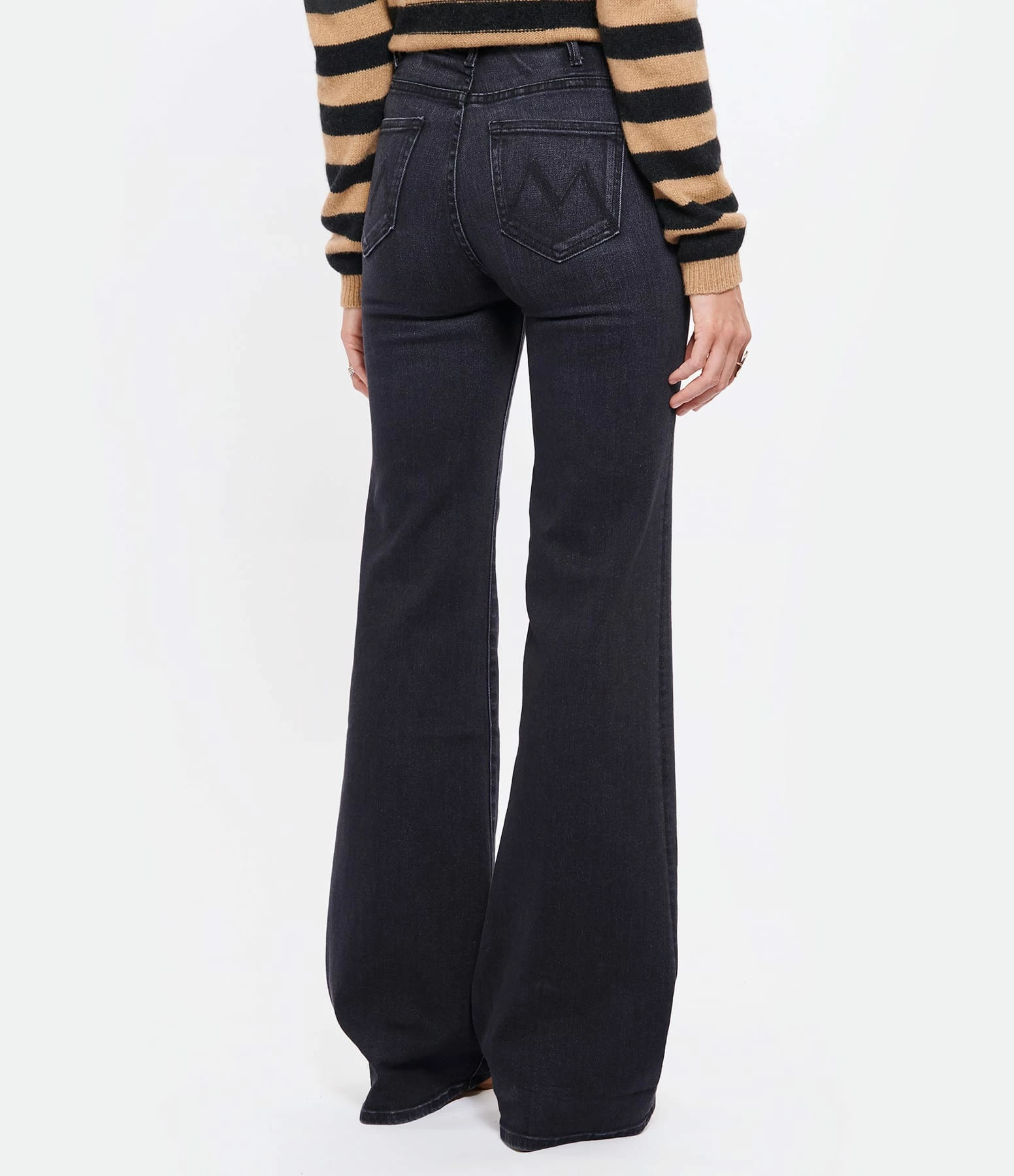 MOTHER Jean The Hustler Roller Heel Denim Deep End – Image 5