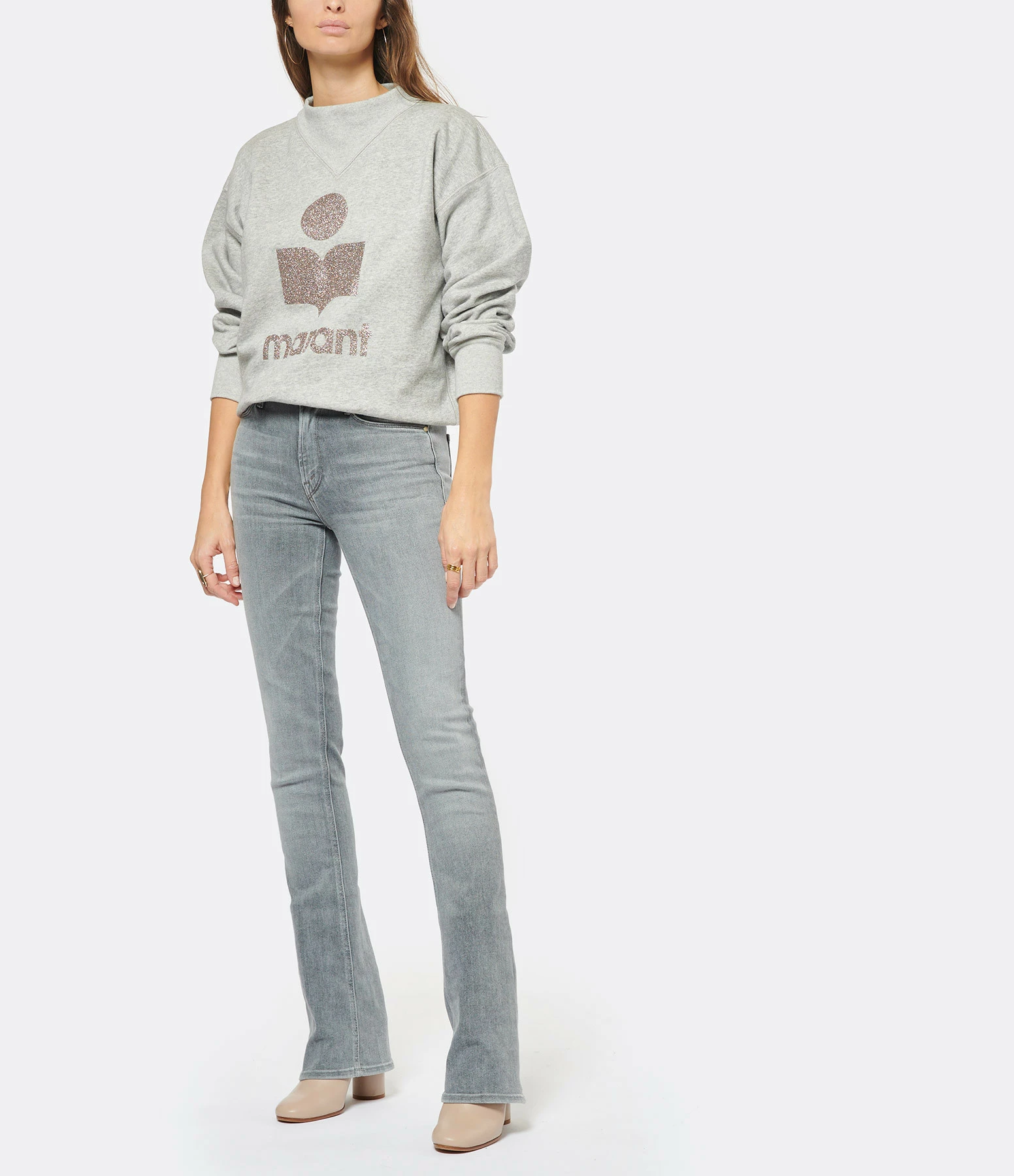 MOTHER Jean The Runaway Skinny Flare Denim Daytona Nights – Image 7