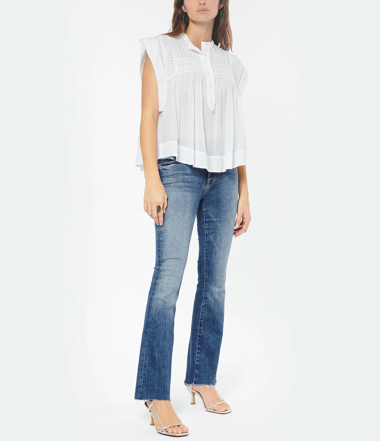 MOTHER Jean The Weekender Fray Denim A Groovy Kind Of Love – Image 6