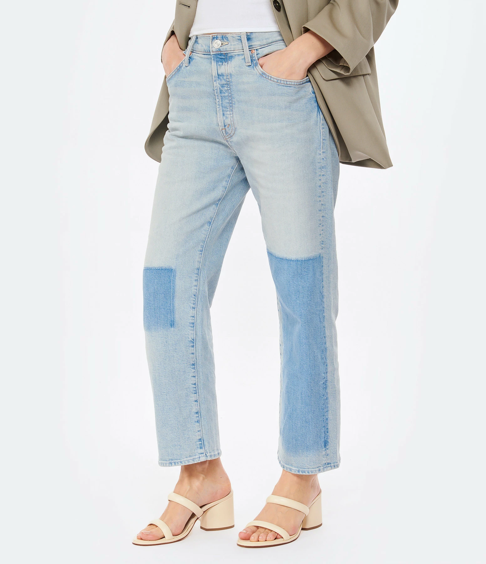 MOTHER Jean The Ditcher Crop Superior Denim Bleu Pre-Party – Image 4