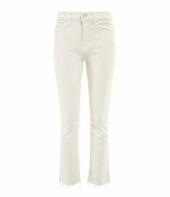 MOTHER Jean The Rascal Ankle Snippet Cream Puff