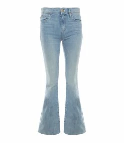 MOTHER Jean The Weekender Fray Denim Sweat Dreams