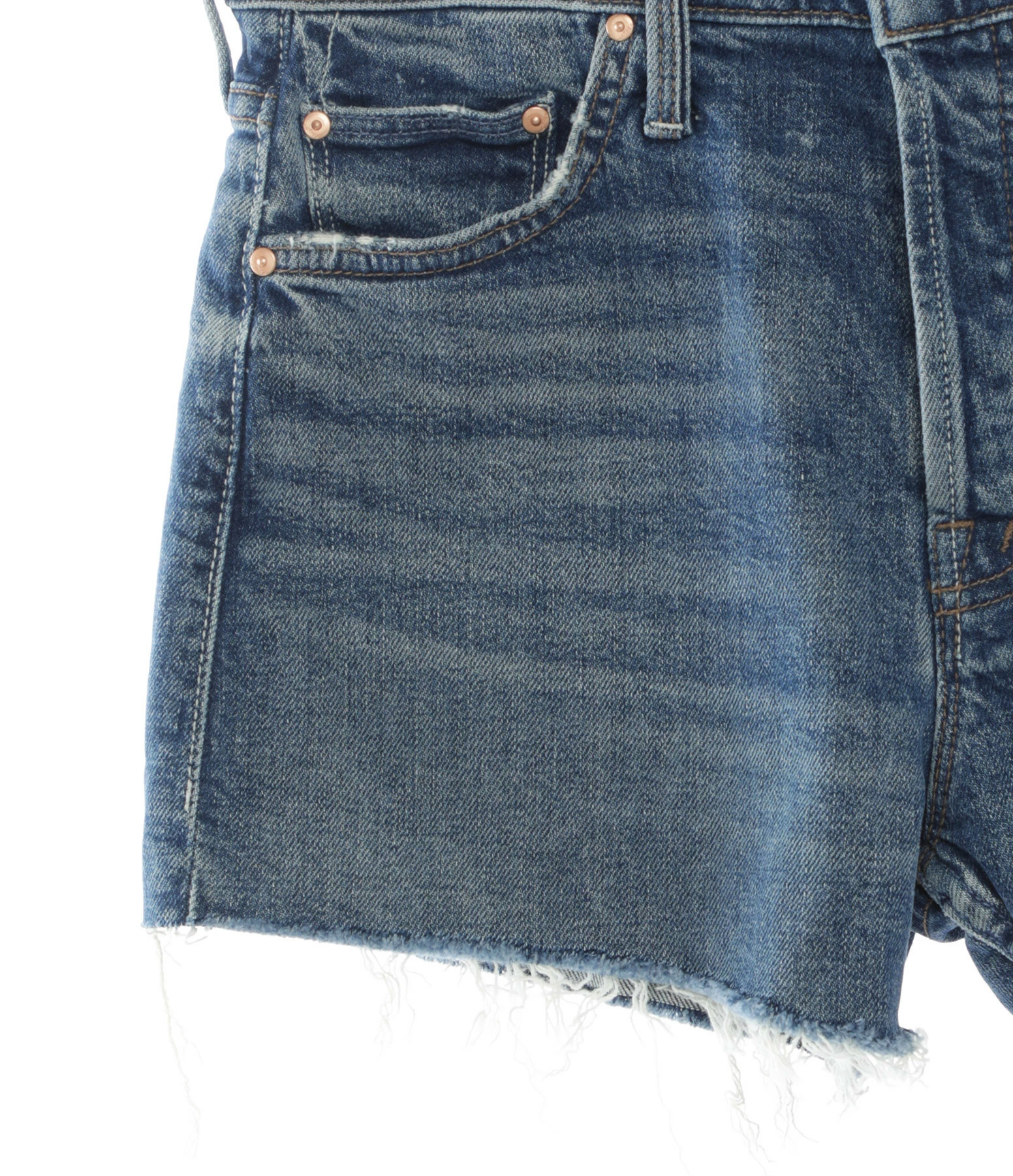 MOTHER Short The Tomcat Kick Fray Denim Playing With Scissor – Image 2