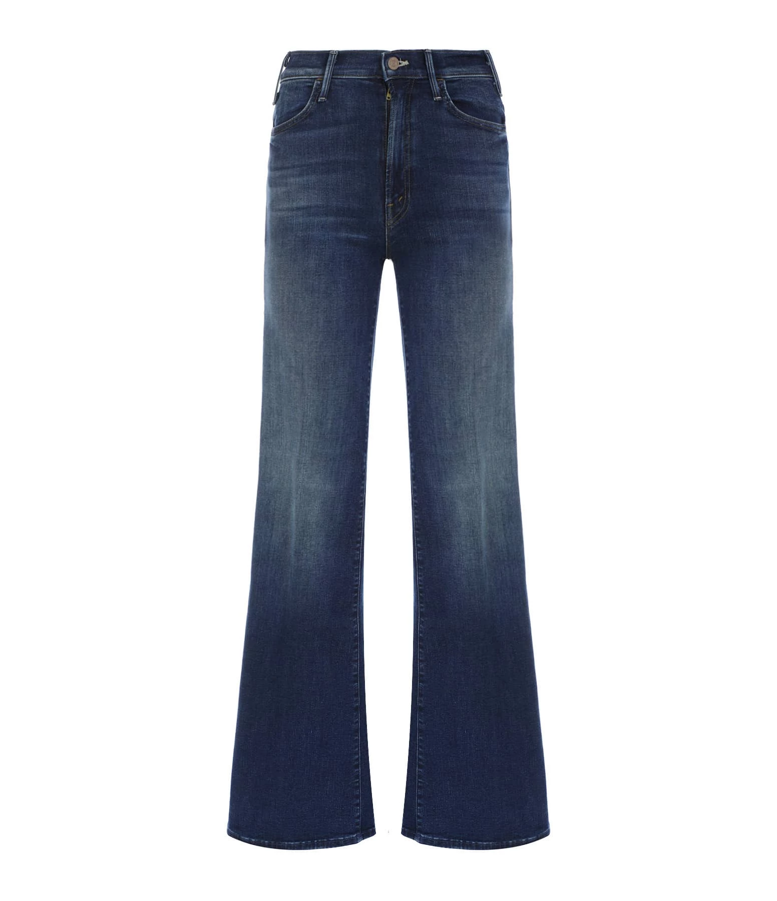 MOTHER Jean The Hustler Roller Heel Denim High Fidelity