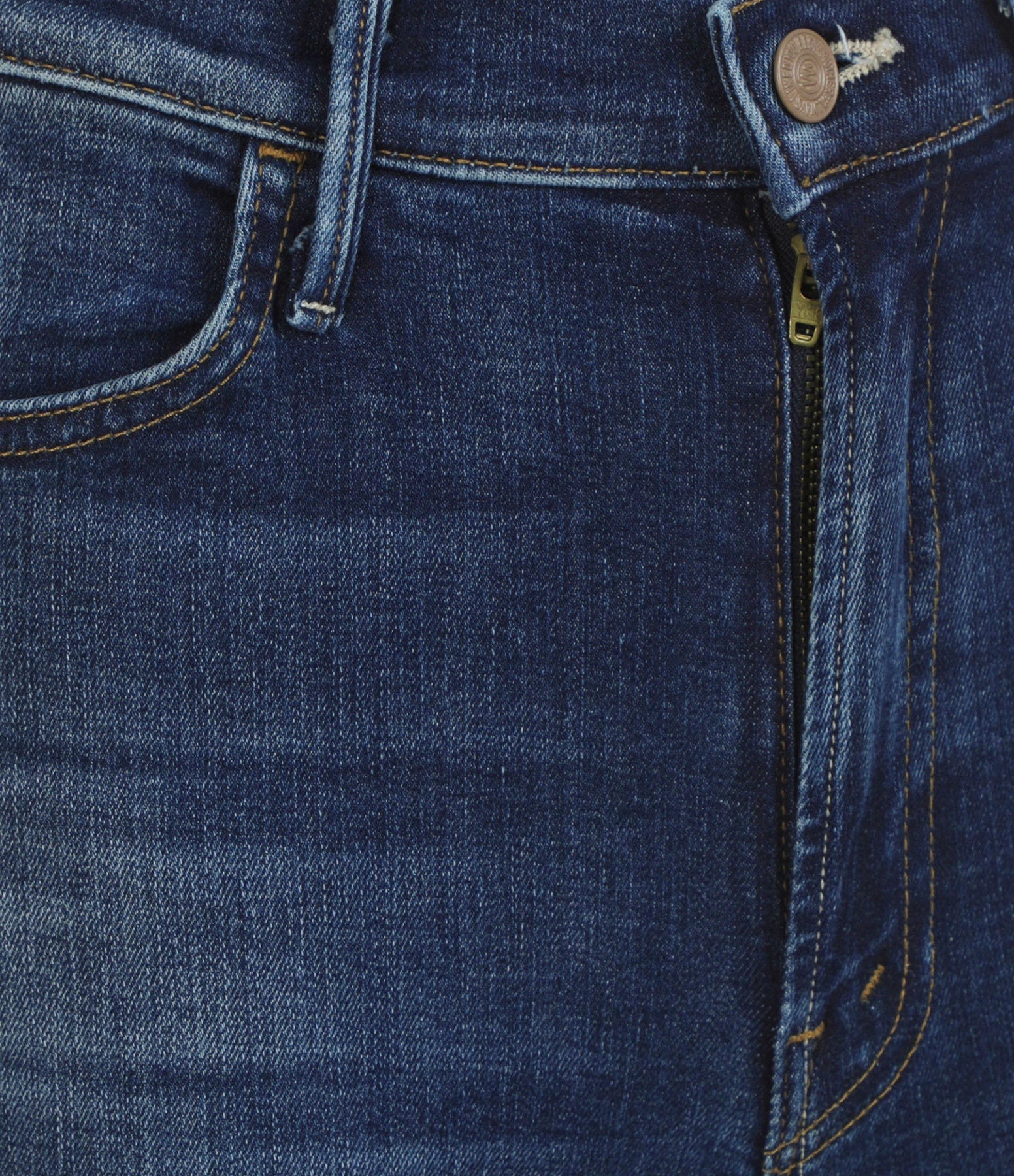 MOTHER Jean The Hustler Roller Heel Denim High Fidelity – Image 2