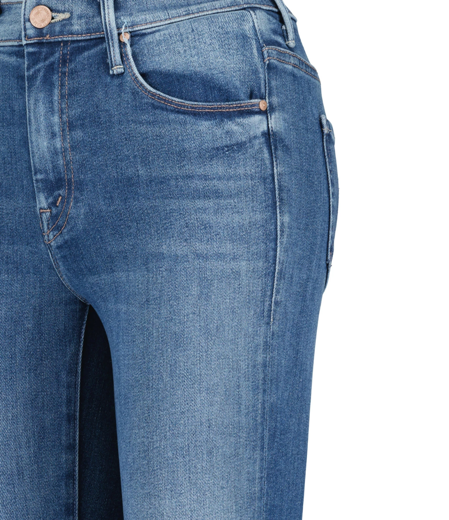 MOTHER Jean The Weekender Fray Denim A Groovy Kind Of Love – Image 2