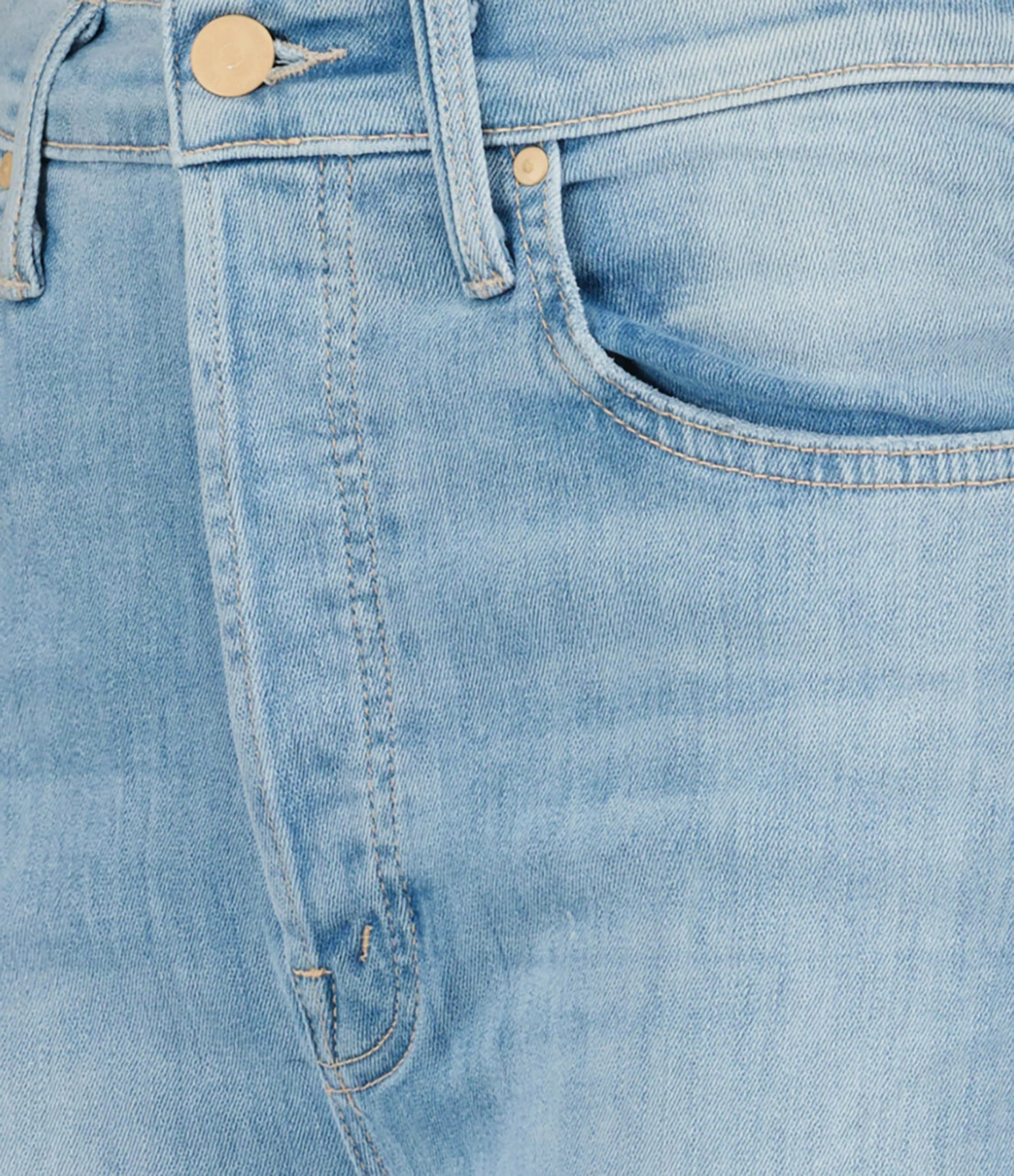 MOTHER Jean The Tripper Ankle Fray Coton Island Time – Image 2