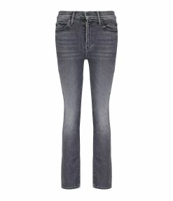 MOTHER Jean The Mid Rise Dazzler Denim Noir The Night Is Watchin