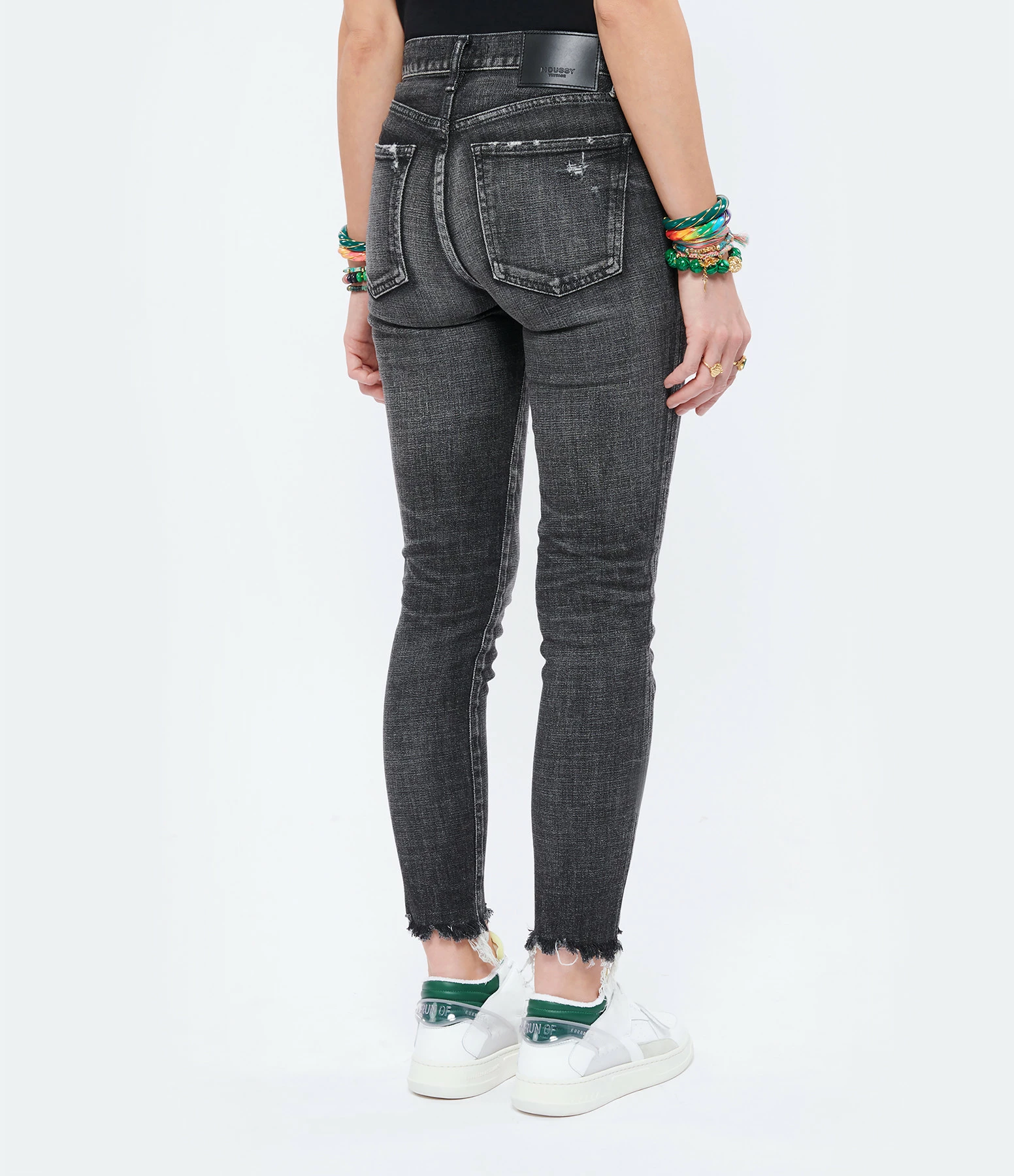 MOUSSY VINTAGE Jean Checotah Skinny Denim Noir – Image 5