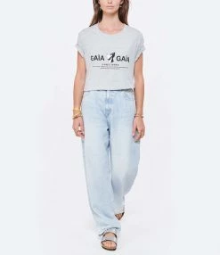 MOUSSY VINTAGE Jean Blue Villas Wide Denim Bleu Clair 14 MOUSSY VINTAGE Jean Blue Villas Wide Denim Bleu Clair -Boutique de vente ZIMMERMANN mouss look20220503 147